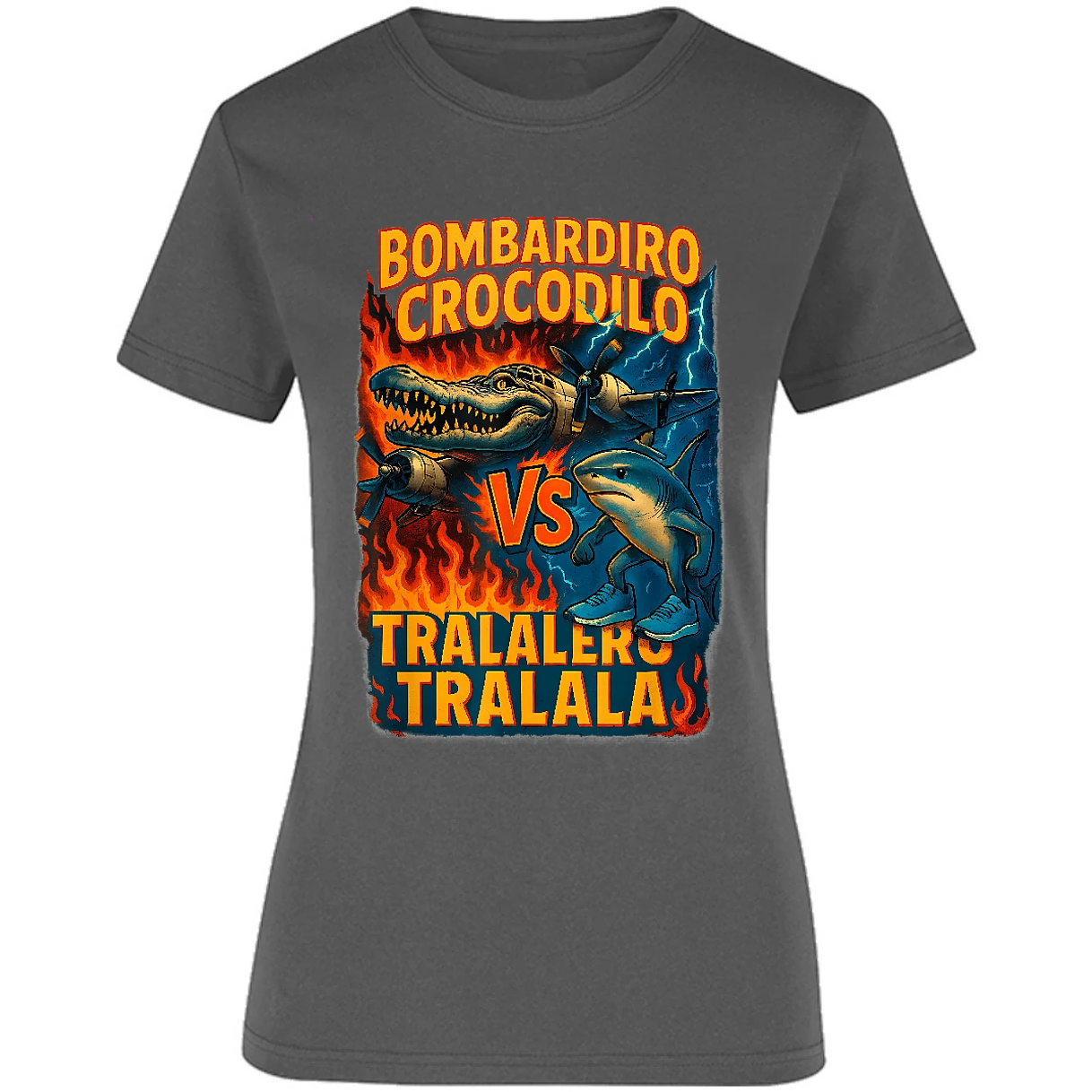 Blusa Memes Bombardiro Crocodilo Tralalero Tralal Blusa para Mujer 14