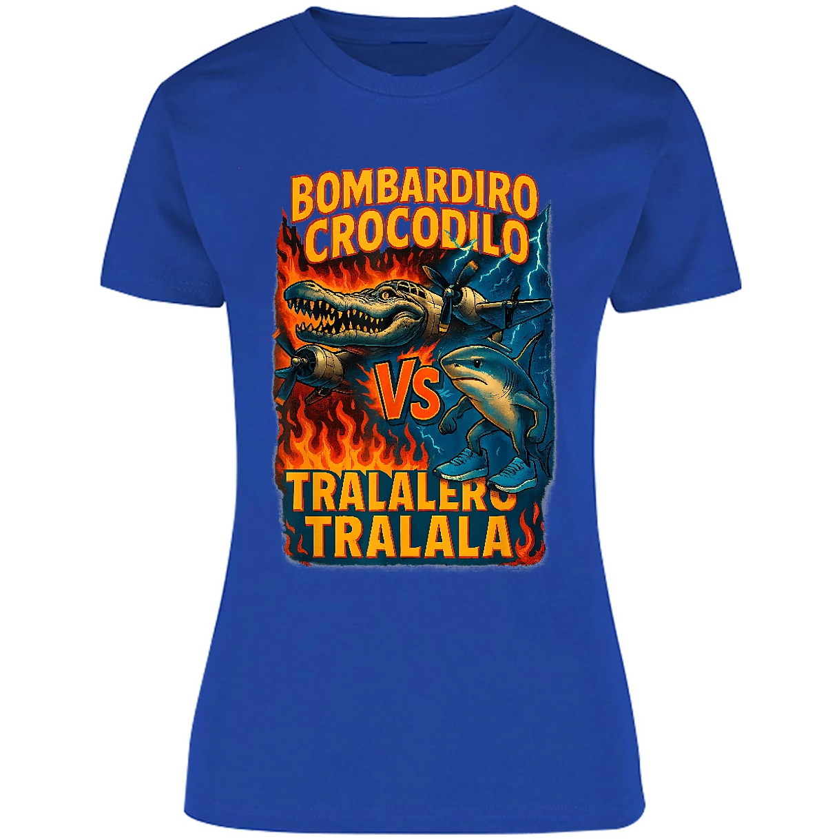 Blusa Memes Bombardiro Crocodilo Tralalero Tralal Blusa para Mujer 3
