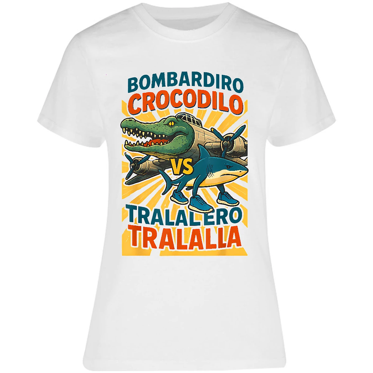 Blusa Memes Bombardiro Vs Tralalero Blusa para Mujer 7