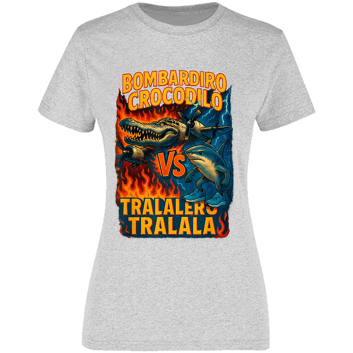 Blusa Memes Bombardiro Crocodilo Tralalero Tralal Blusa para Mujer 9