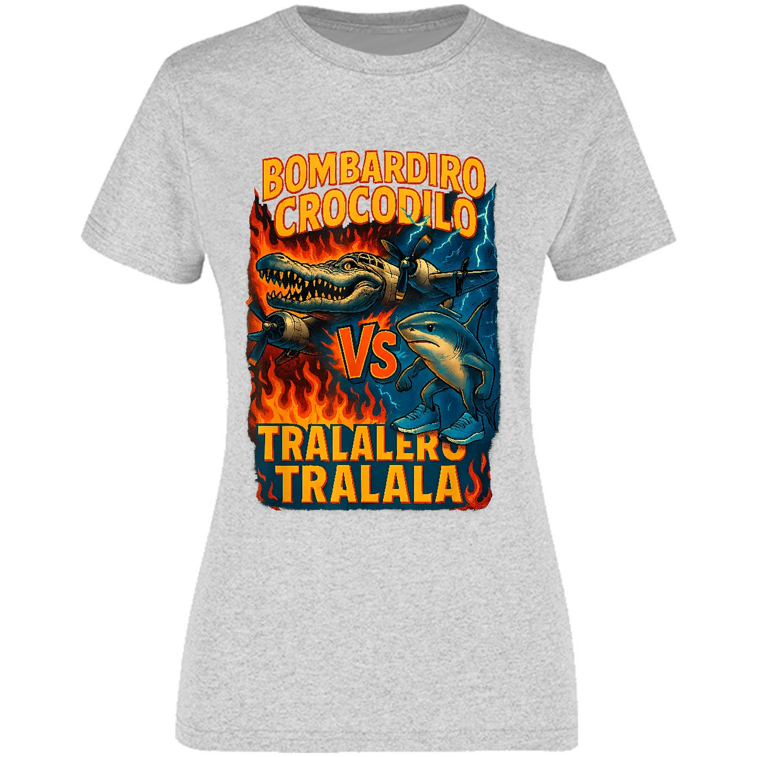 Blusa Memes Bombardiro Crocodilo Tralalero Tralal Blusa para Mujer 9