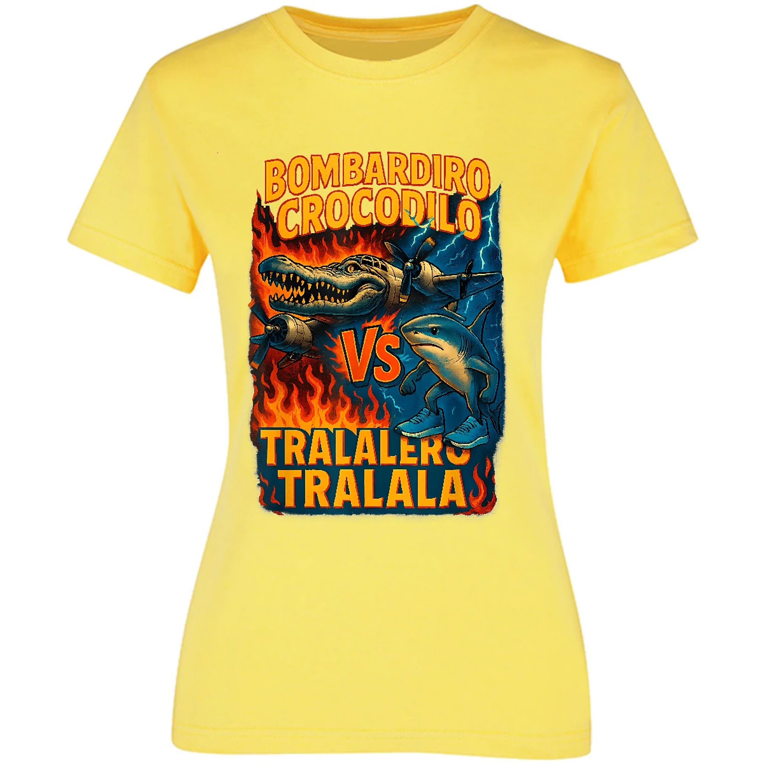 Blusa Memes Bombardiro Crocodilo Tralalero Tralal Blusa para Mujer 4