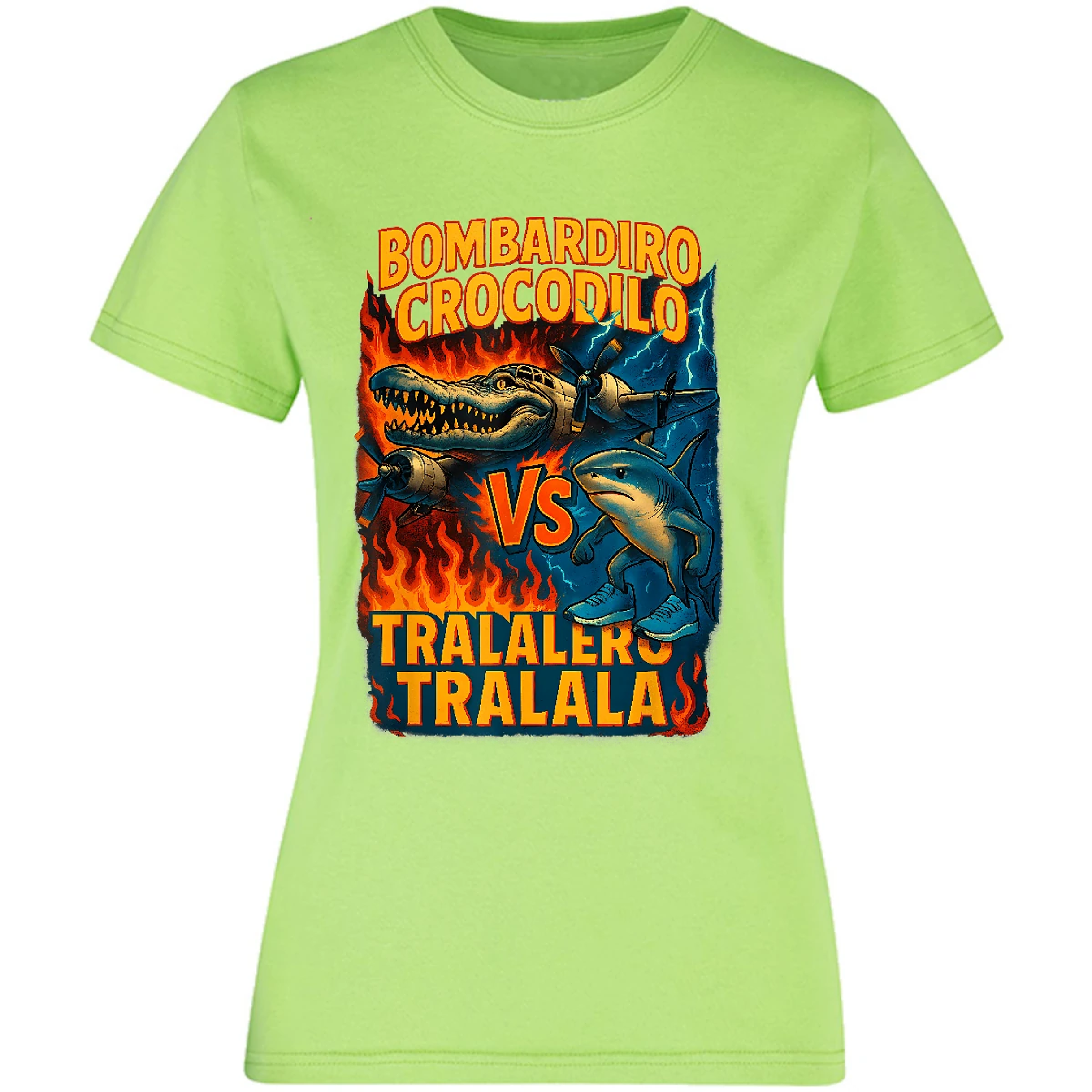 Blusa Memes Bombardiro Crocodilo Tralalero Tralal Blusa para Mujer 6