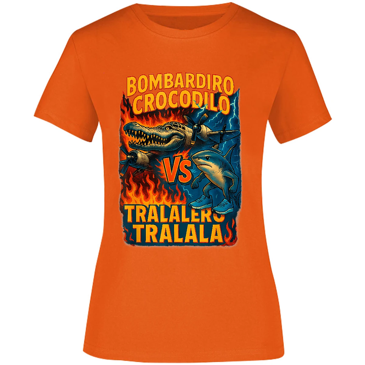 Blusa Memes Bombardiro Crocodilo Tralalero Tralal Blusa para Mujer 5