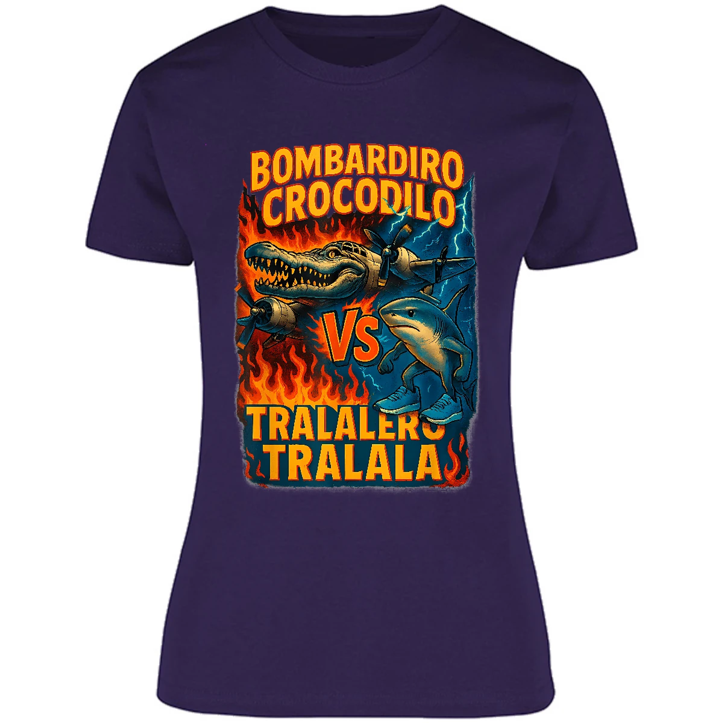 Blusa Memes Bombardiro Crocodilo Tralalero Tralal Blusa para Mujer 7
