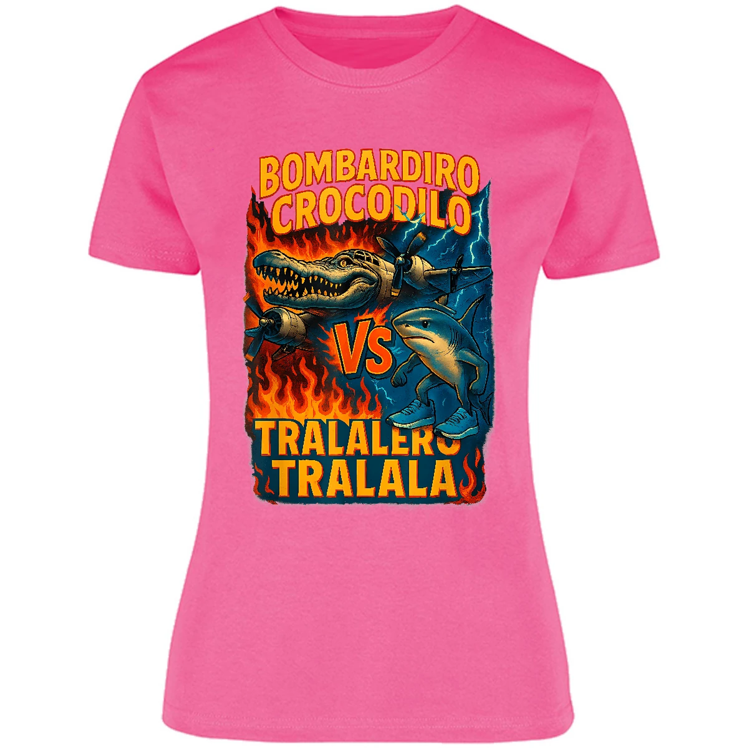 Blusa Memes Bombardiro Crocodilo Tralalero Tralal Blusa para Mujer 8