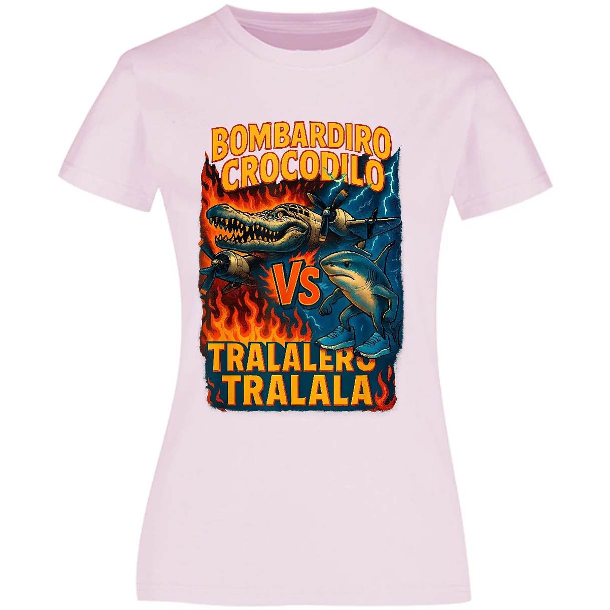 Blusa Memes Bombardiro Crocodilo Tralalero Tralal Blusa para Mujer 10