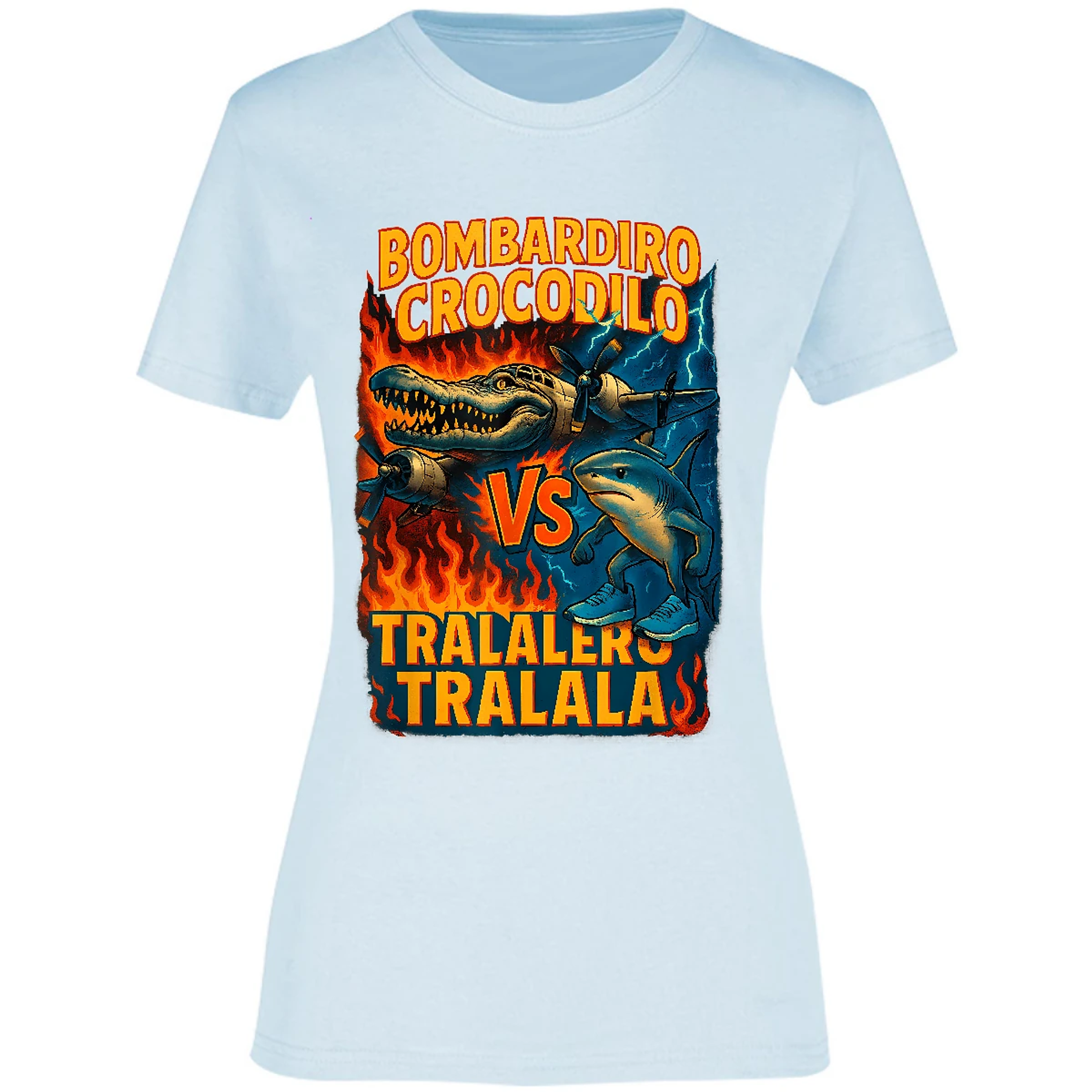 Blusa Memes Bombardiro Crocodilo Tralalero Tralal Blusa para Mujer 11