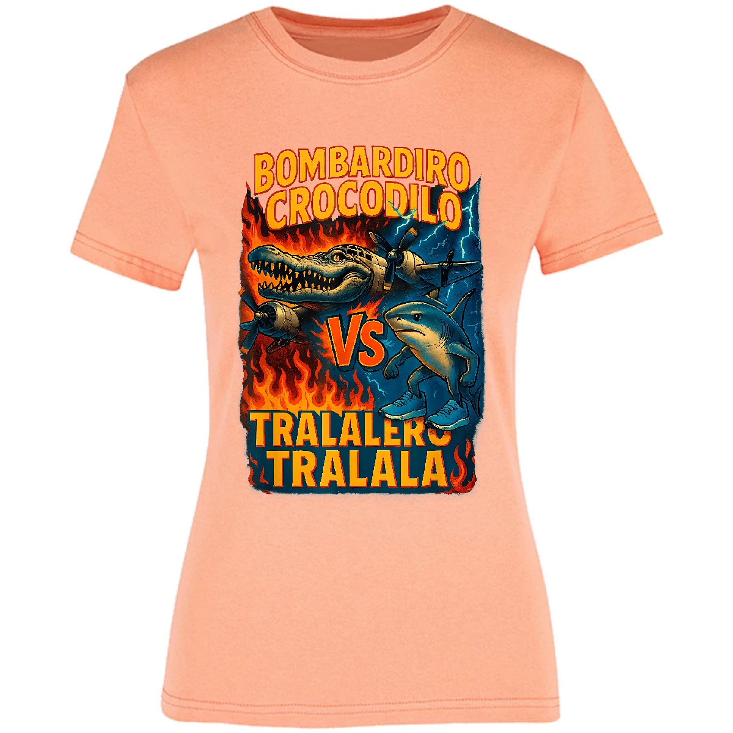Blusa Memes Bombardiro Crocodilo Tralalero Tralal Blusa para Mujer 16