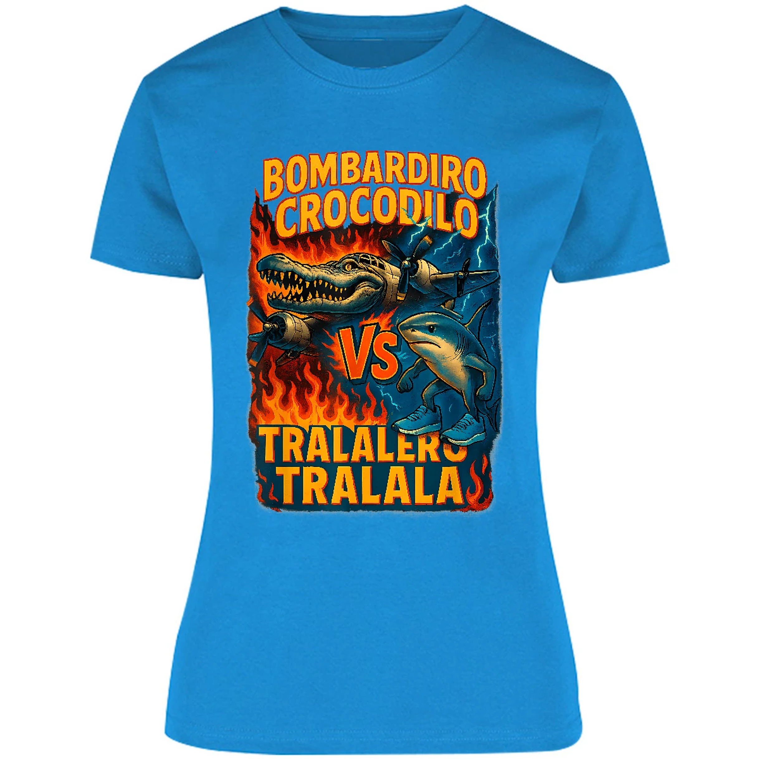 Blusa Memes Bombardiro Crocodilo Tralalero Tralal Blusa para Mujer 18