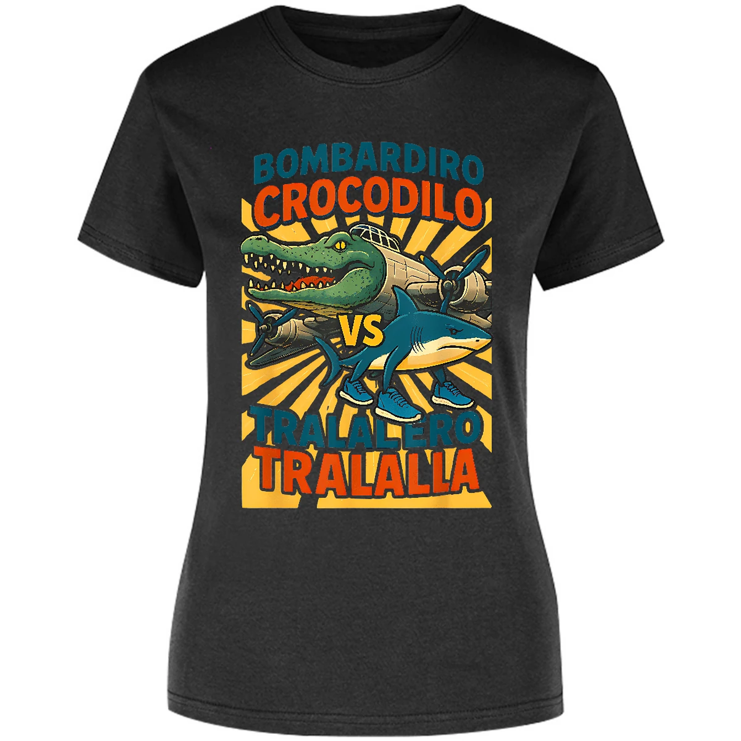 Blusa Memes Bombardiro Vs Tralalero Blusa para Mujer 18