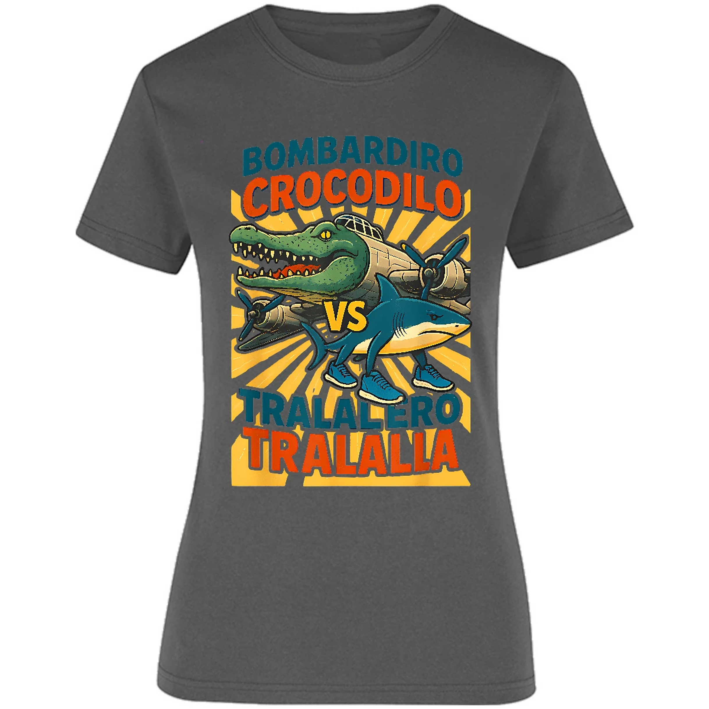 Blusa Memes Bombardiro Vs Tralalero Blusa para Mujer 9