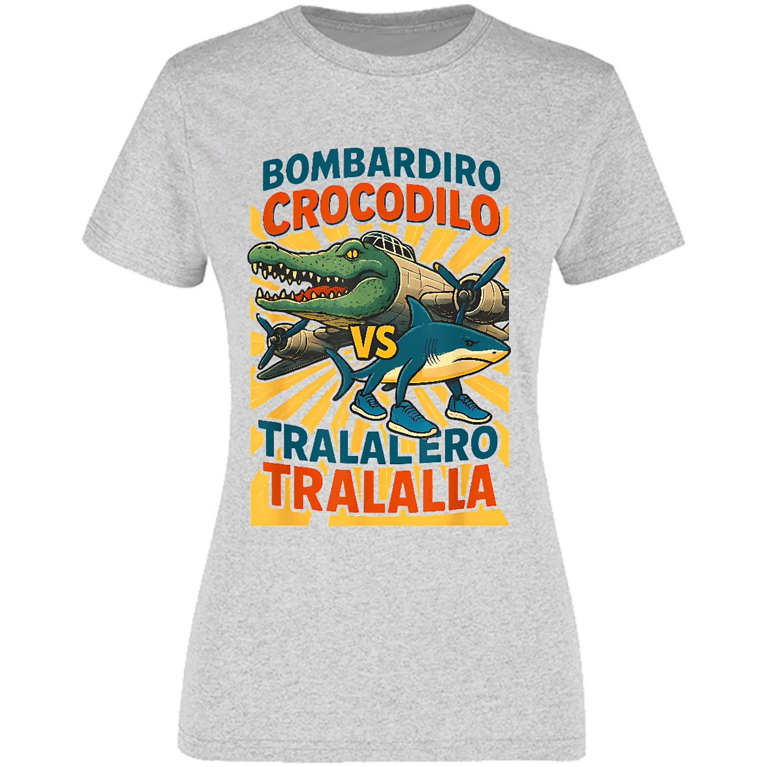 Blusa Memes Bombardiro Vs Tralalero Blusa para Mujer 17