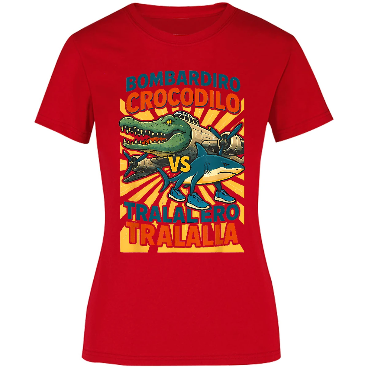 Blusa Memes Bombardiro Vs Tralalero Blusa para Mujer 15