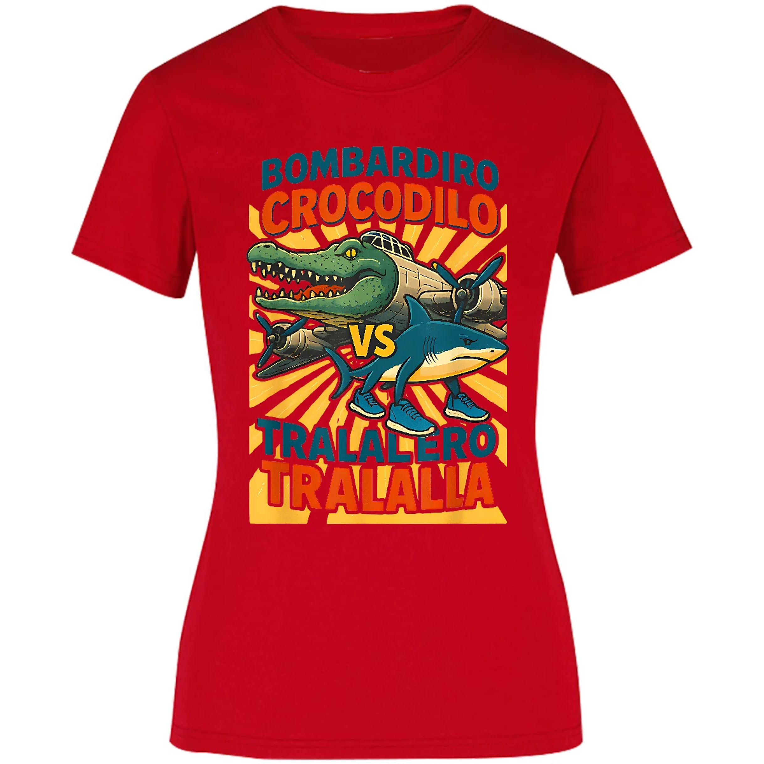 Blusa Memes Bombardiro Vs Tralalero Blusa para Mujer 15