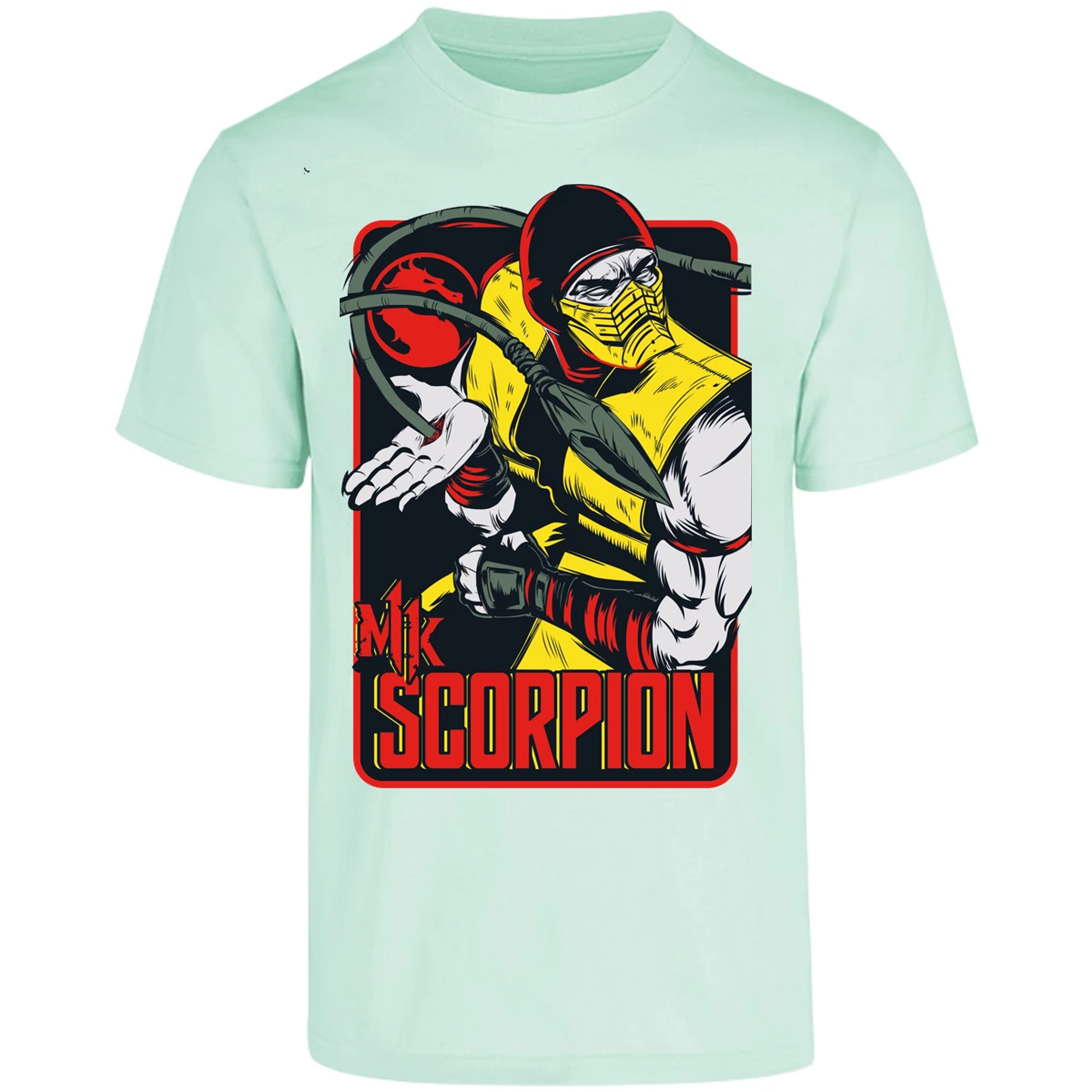 Playera Mortal Kombat Scorpion Retro Mortal Kombat para Adulto 6