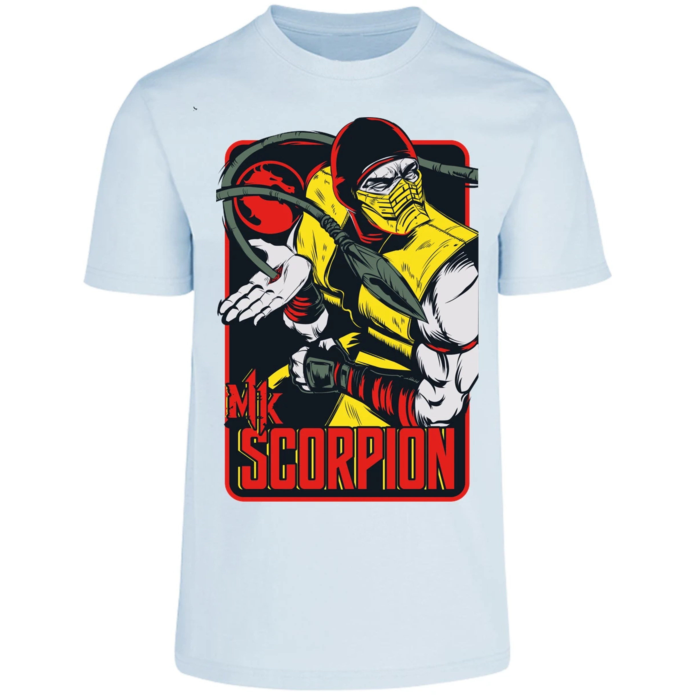 Playera Mortal Kombat Scorpion Retro Mortal Kombat para Adulto 12