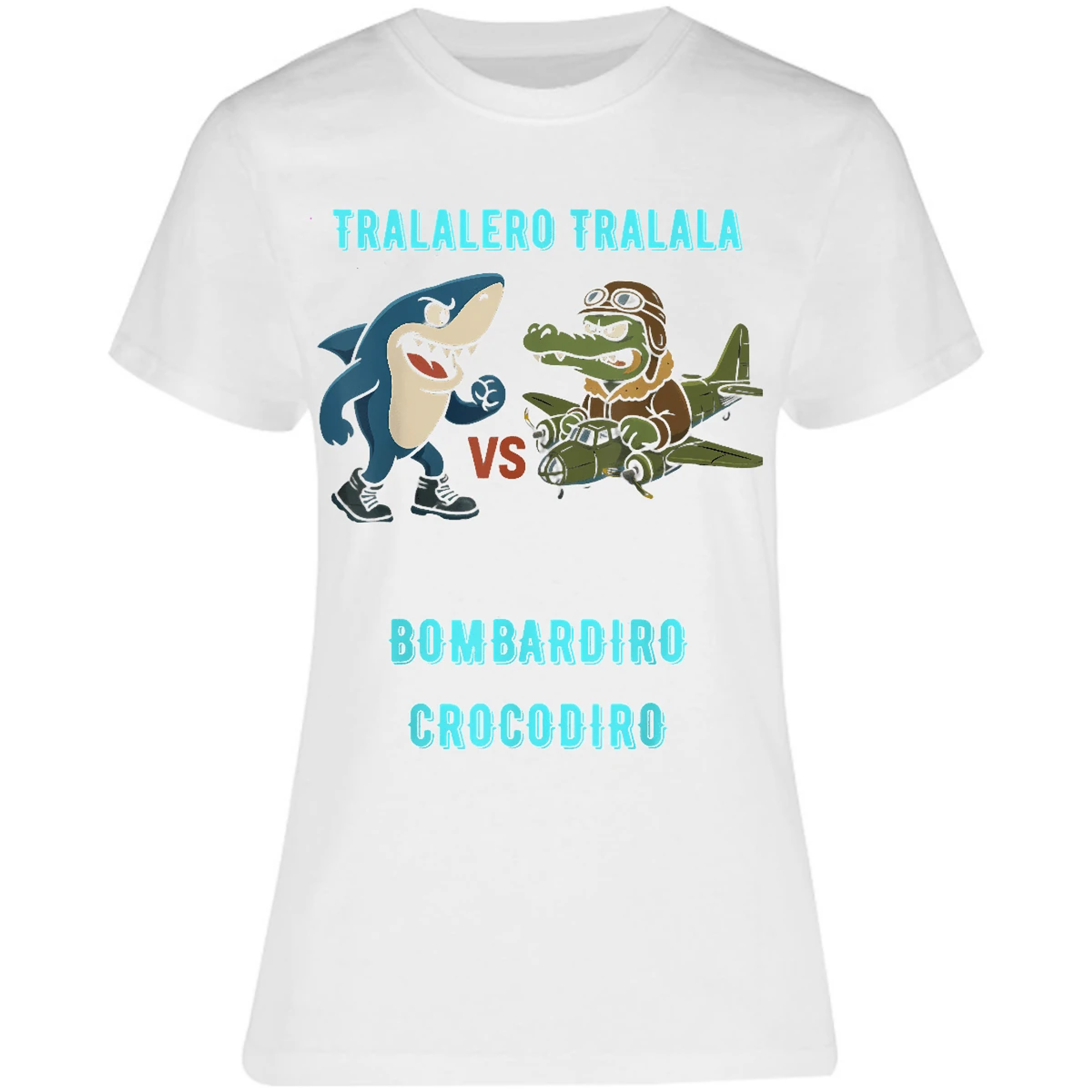 Blusa Memes Bombardiro X Tralalero Blusa para Mujer 3