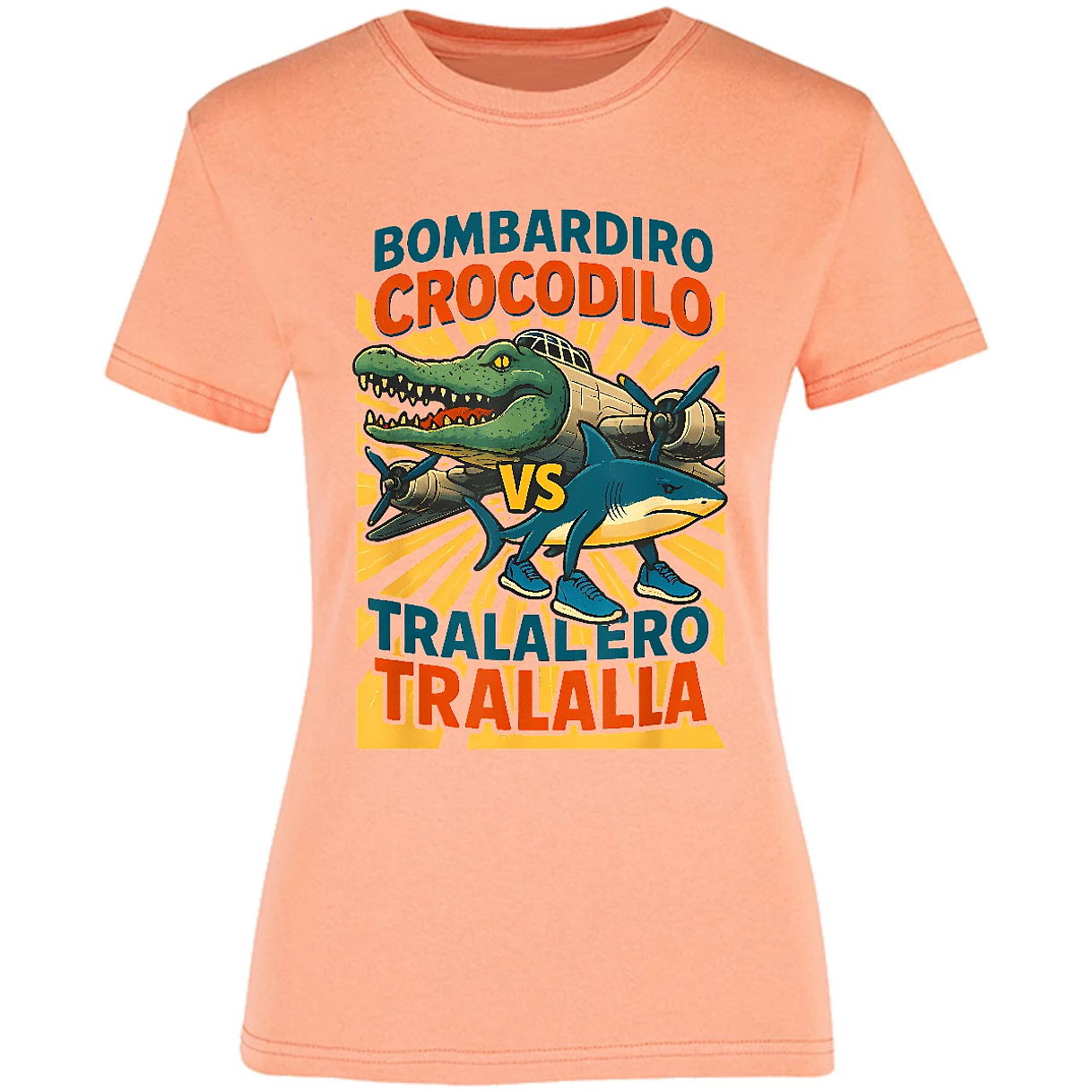Blusa Memes Bombardiro Vs Tralalero Blusa para Mujer 2