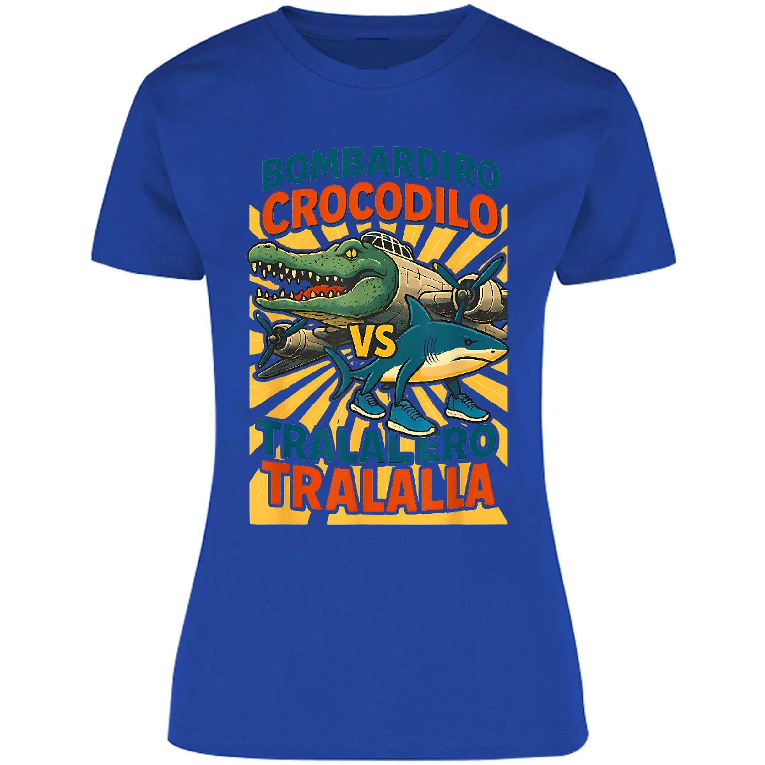 Blusa Memes Bombardiro Vs Tralalero Blusa para Mujer 4