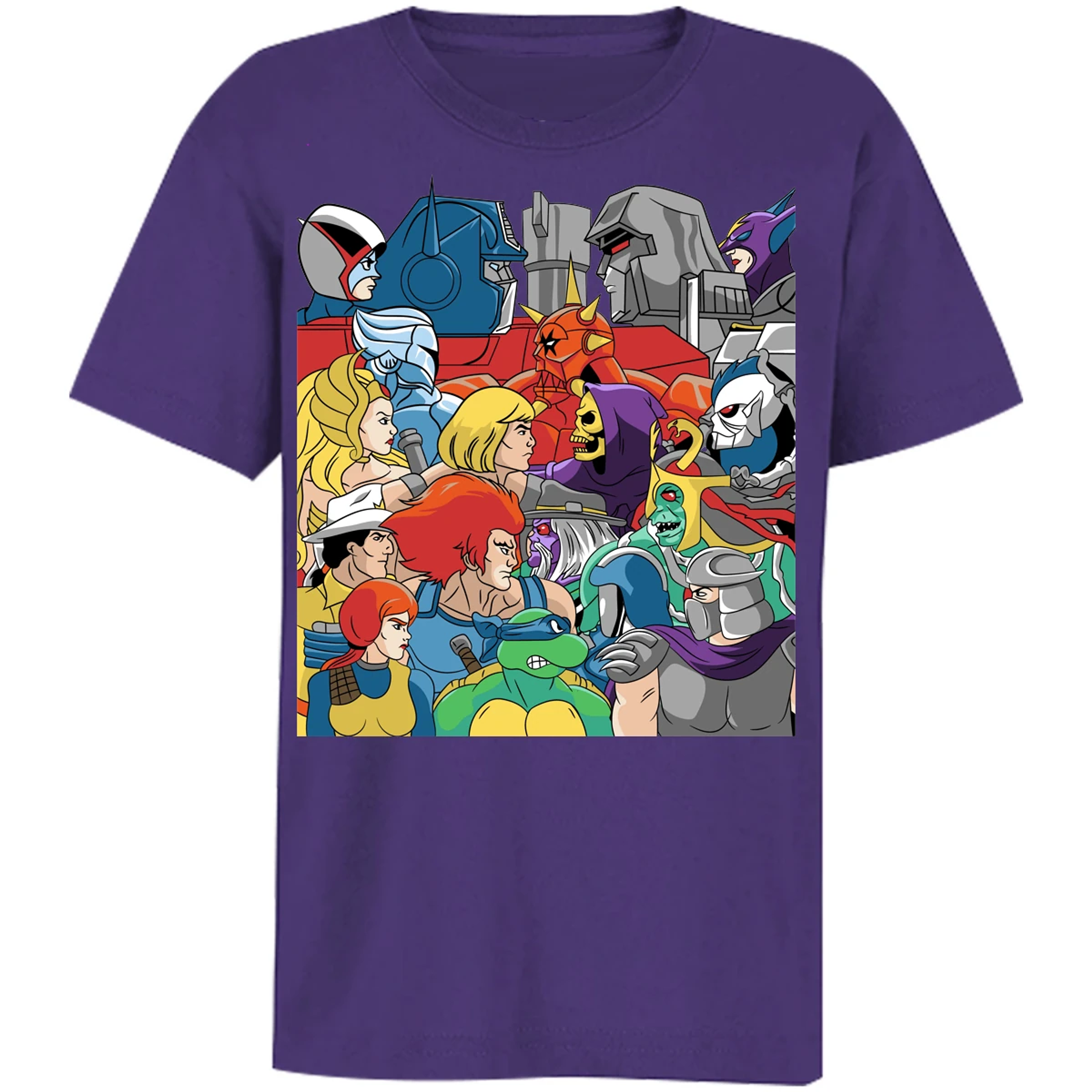 Playera Masters Of The Universe Heroes Y Villanos Retro para Niño 4