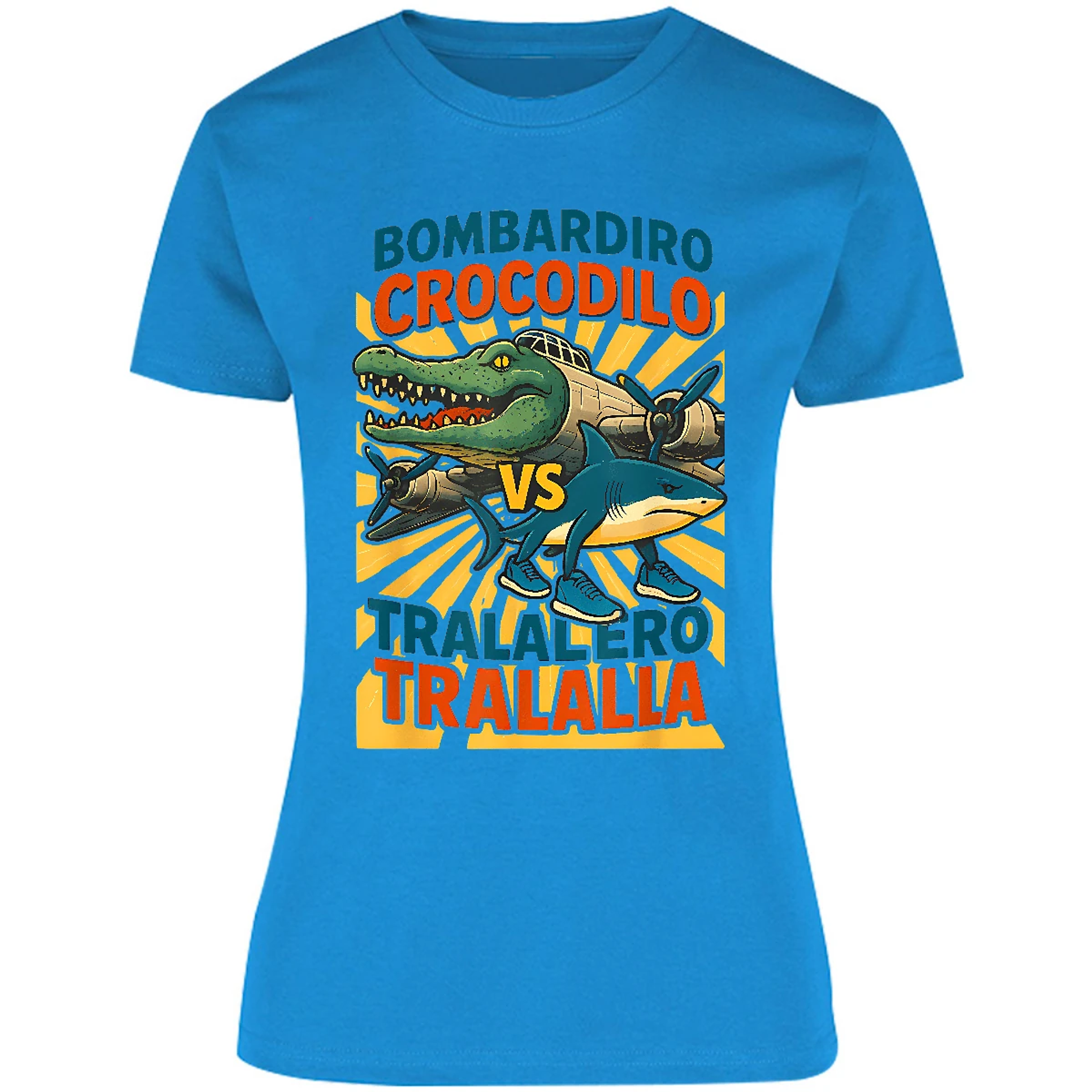 Blusa Memes Bombardiro Vs Tralalero Blusa para Mujer 5