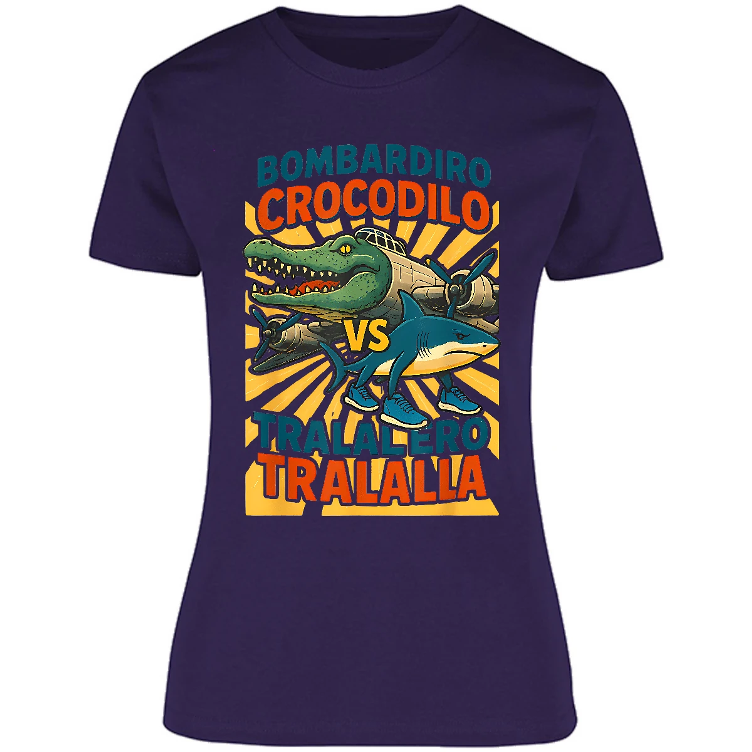 Blusa Memes Bombardiro Vs Tralalero Blusa para Mujer 10