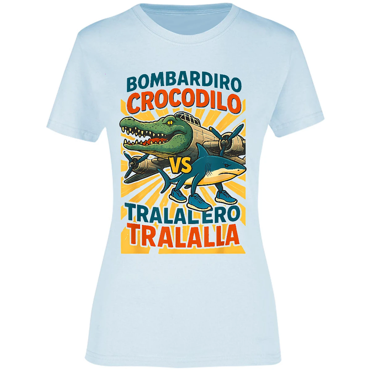 Blusa Memes Bombardiro Vs Tralalero Blusa para Mujer 16