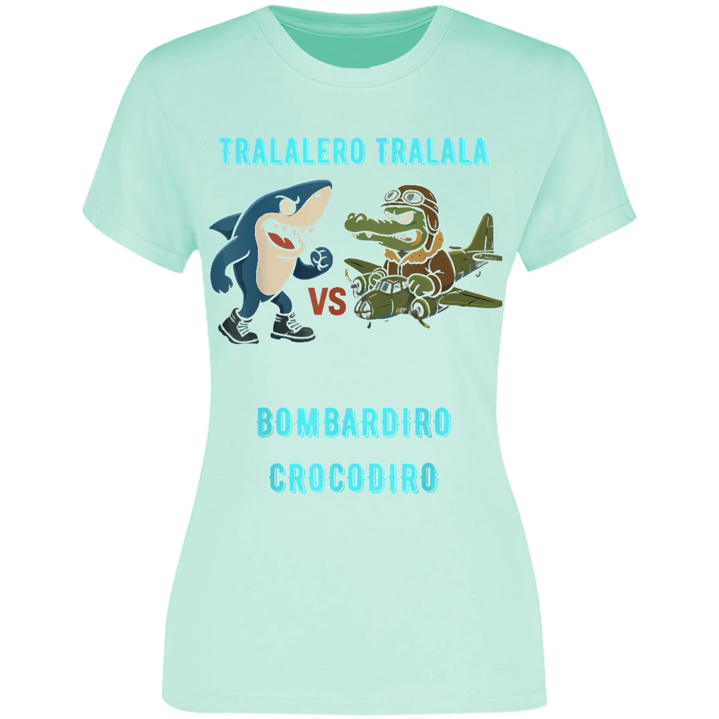 Blusa Memes Bombardiro X Tralalero Blusa para Mujer 2