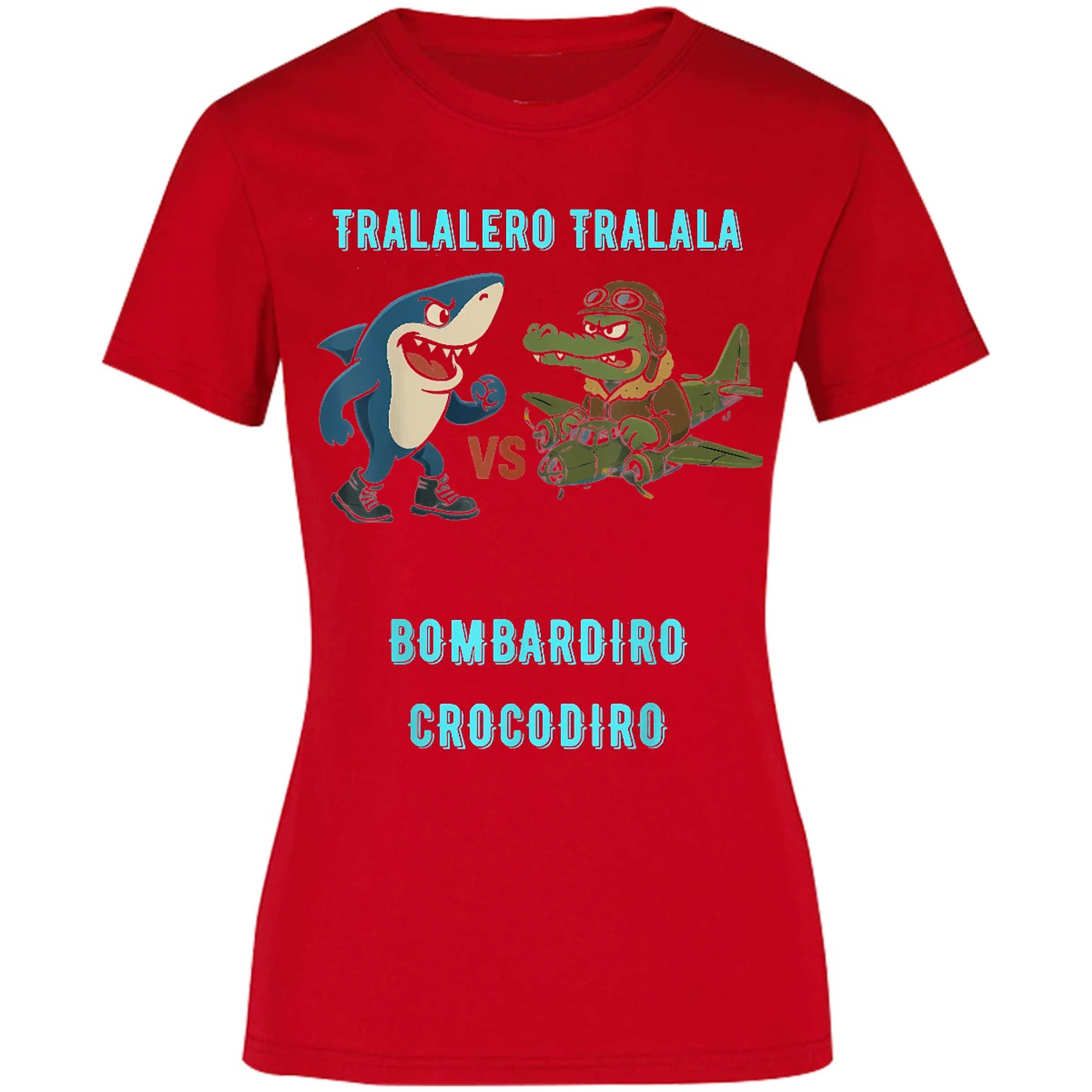 Blusa Memes Bombardiro X Tralalero Blusa para Mujer 4