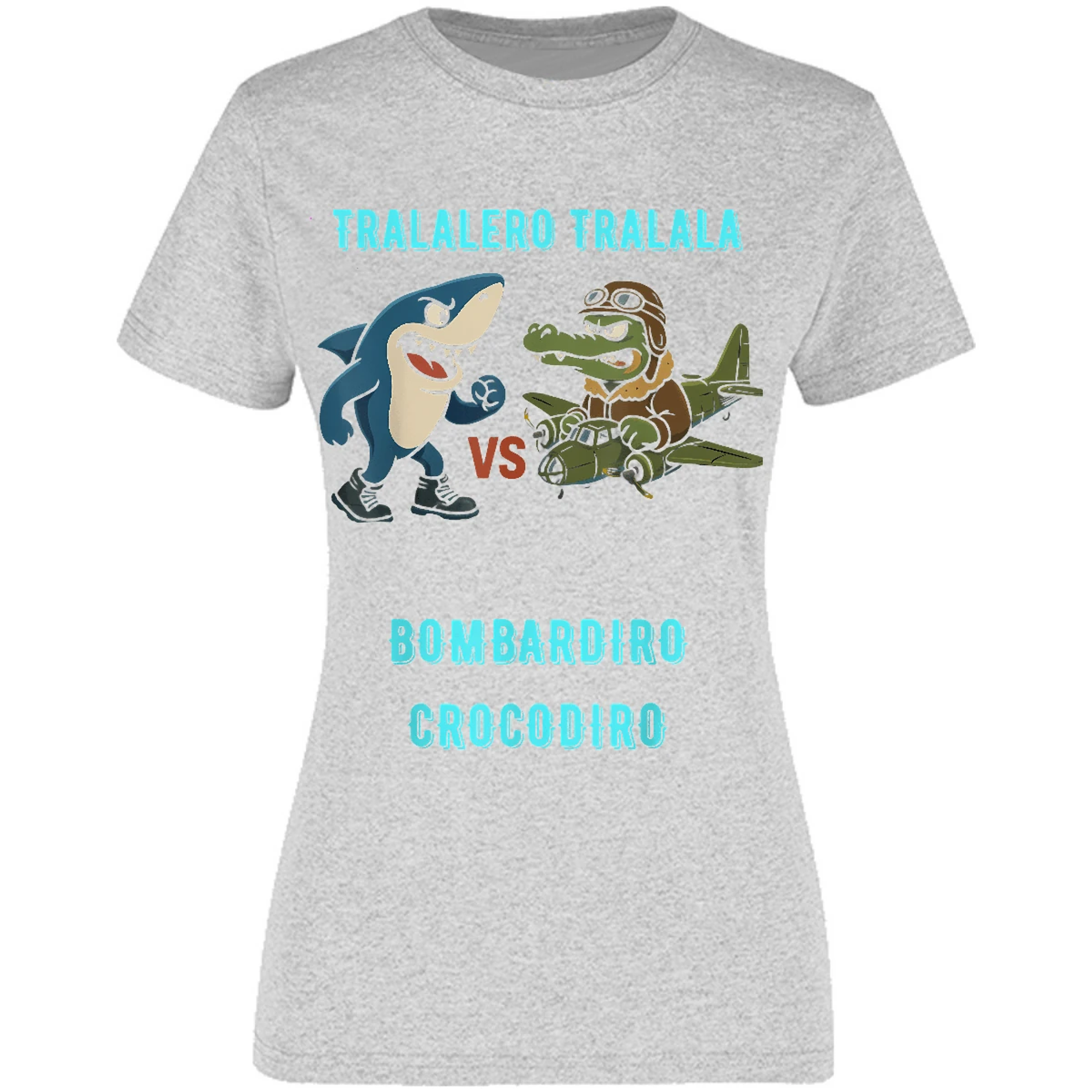 Blusa Memes Bombardiro X Tralalero Blusa para Mujer 6