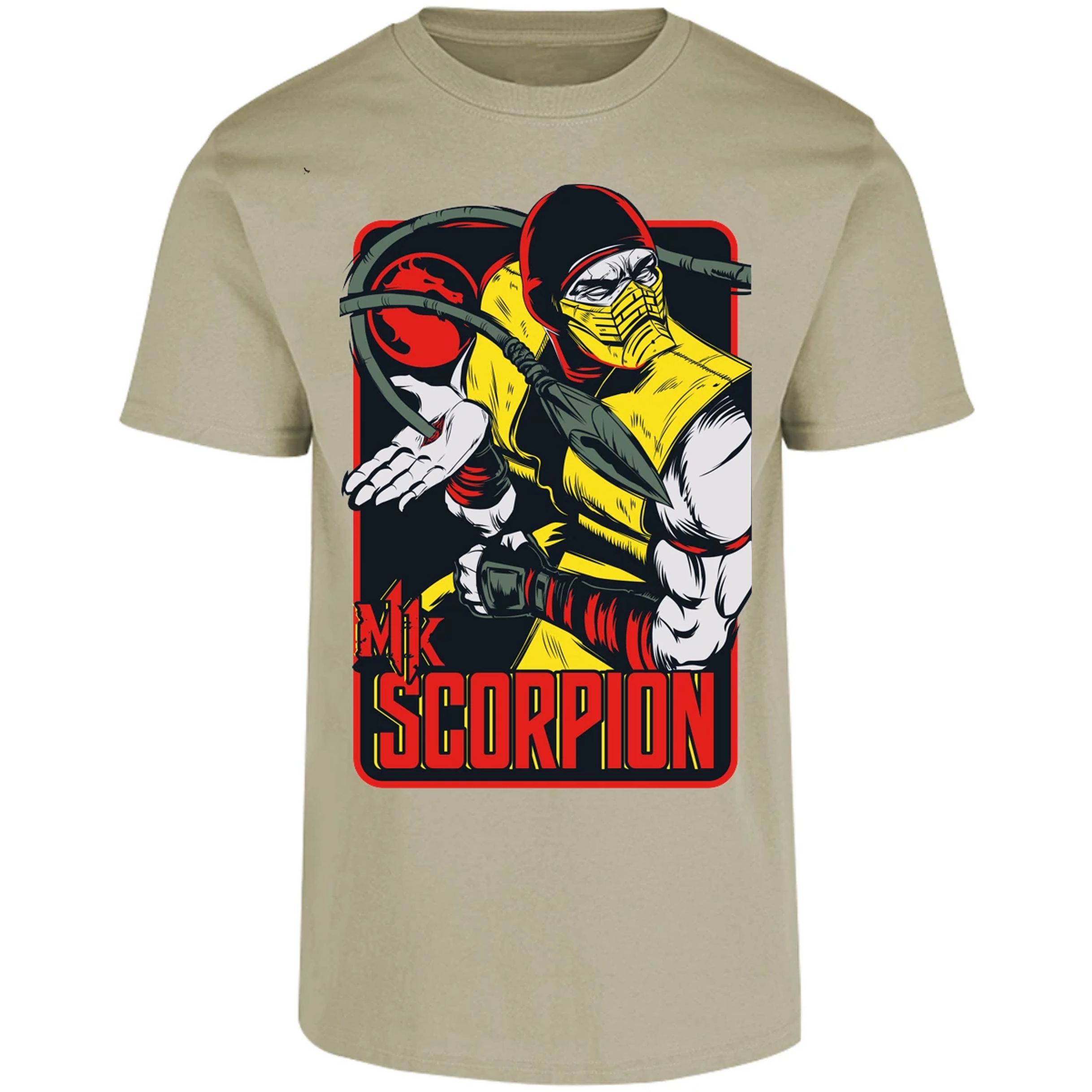 Playera Mortal Kombat Scorpion Retro Mortal Kombat para Adulto 25