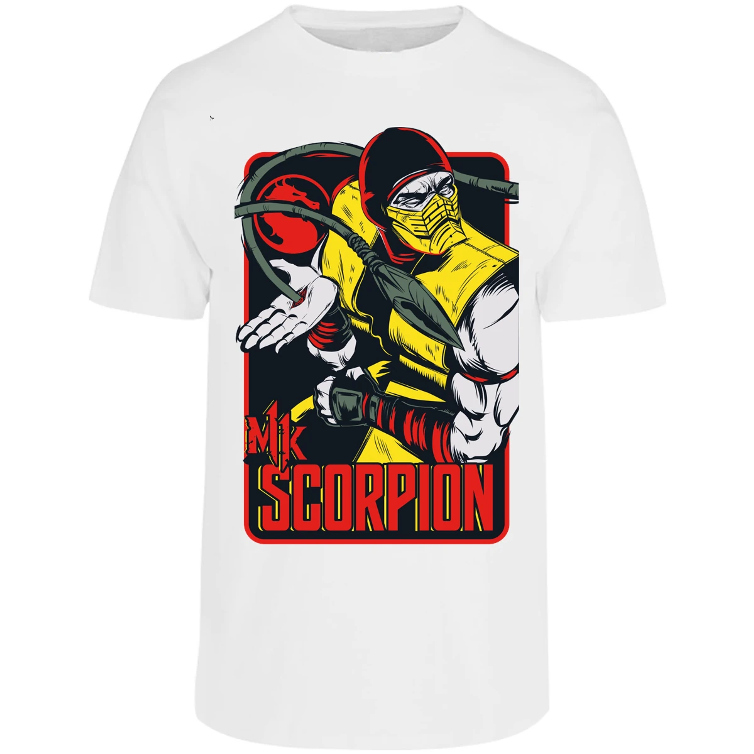 Playera Mortal Kombat Scorpion Retro Mortal Kombat para Adulto 15