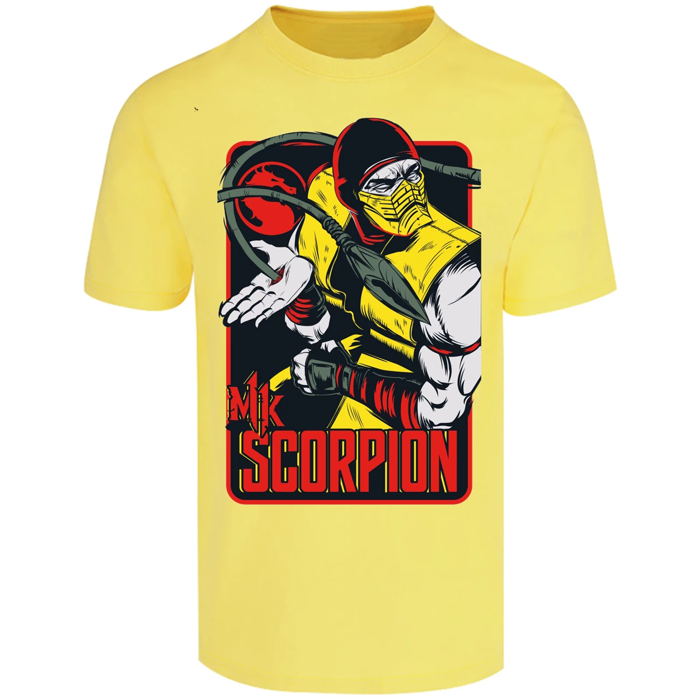 Playera Mortal Kombat Scorpion Retro Mortal Kombat para Adulto 16