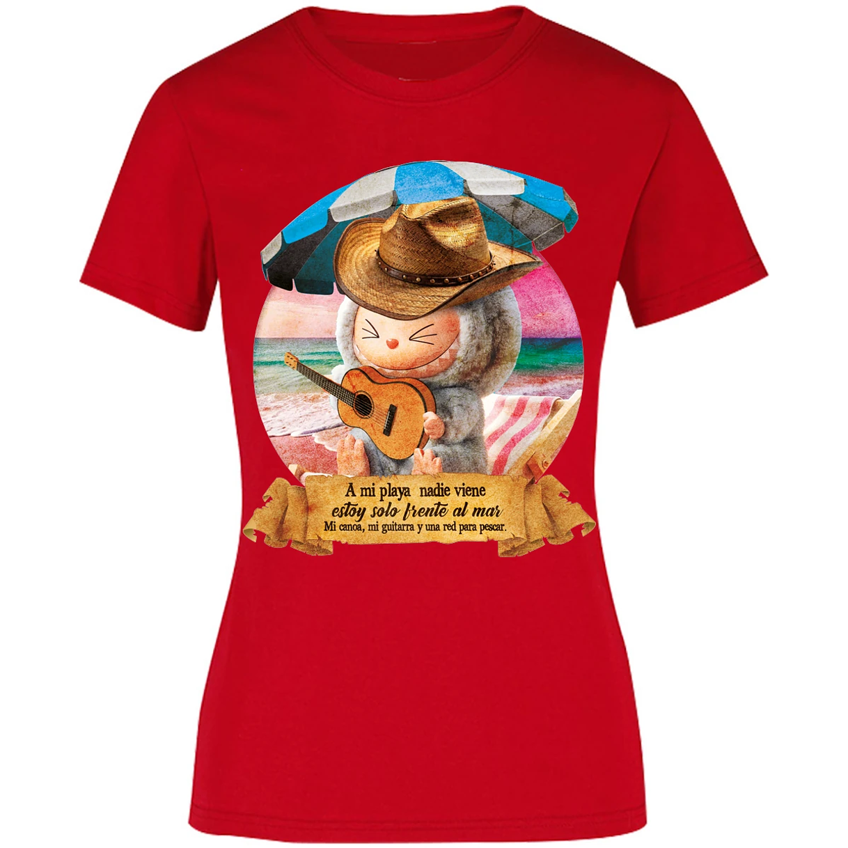 Blusa Labubu Labubus Norteos Mi Playa Blusa para Mujer 3