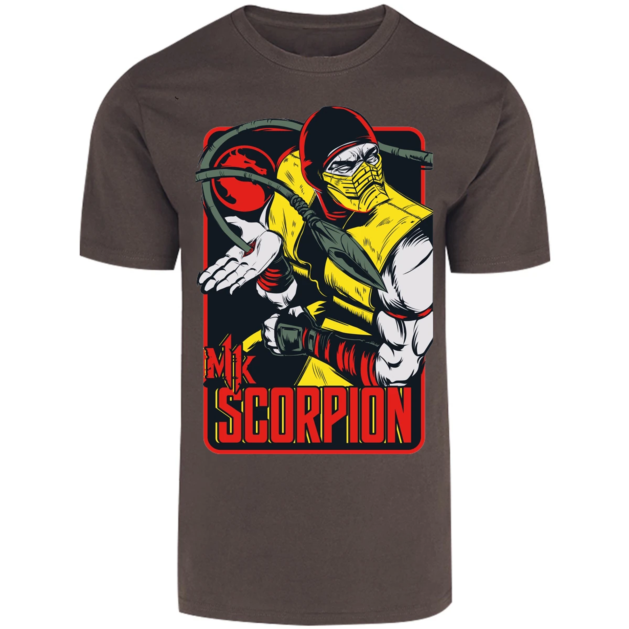 Playera Mortal Kombat Scorpion Retro Mortal Kombat para Adulto 13