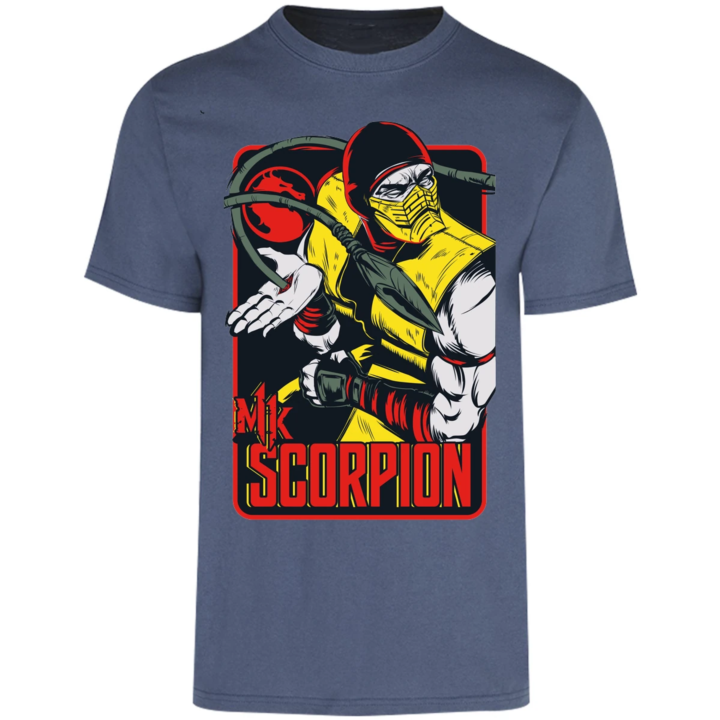 Playera Mortal Kombat Scorpion Retro Mortal Kombat para Adulto 2