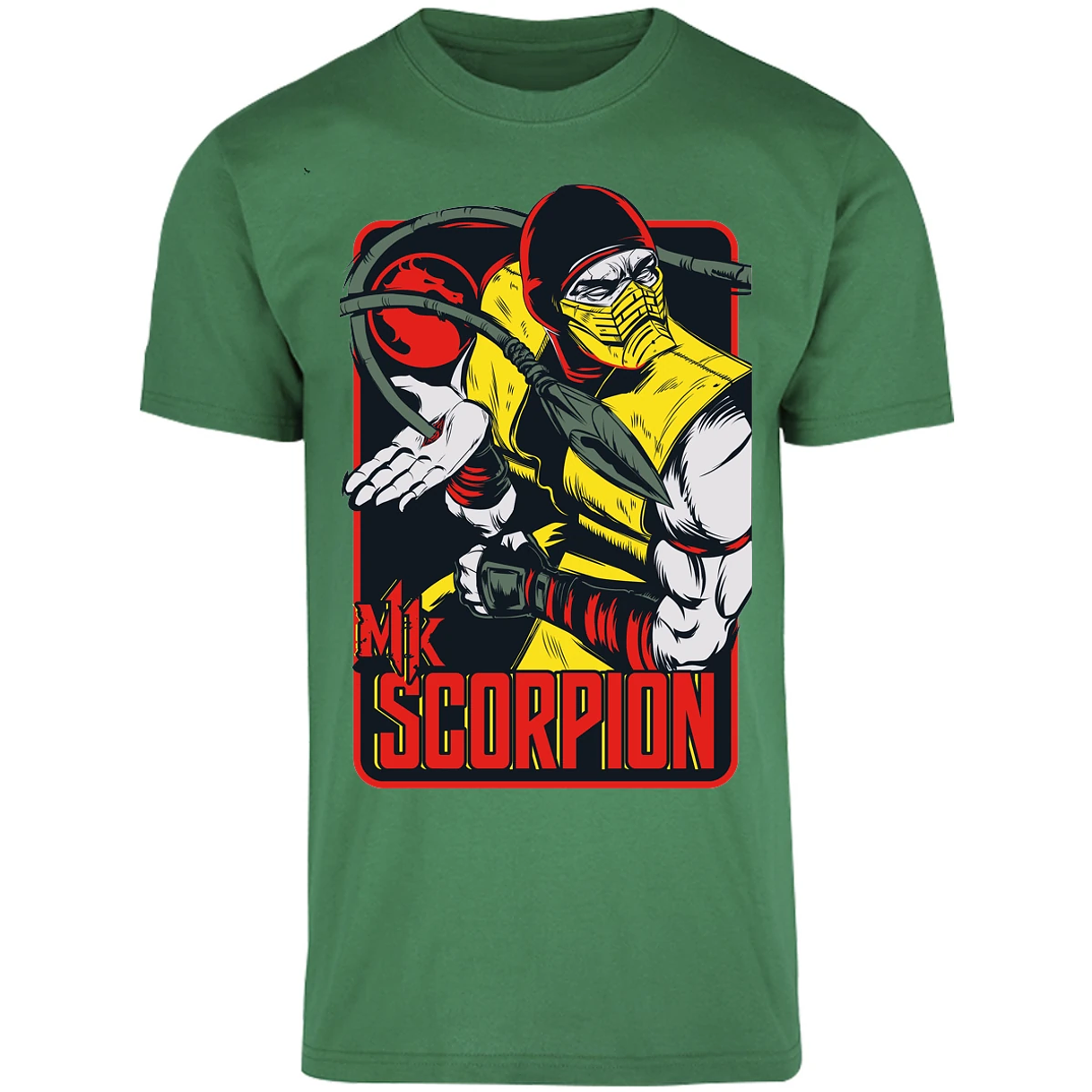 Playera Mortal Kombat Scorpion Retro Mortal Kombat para Adulto 30
