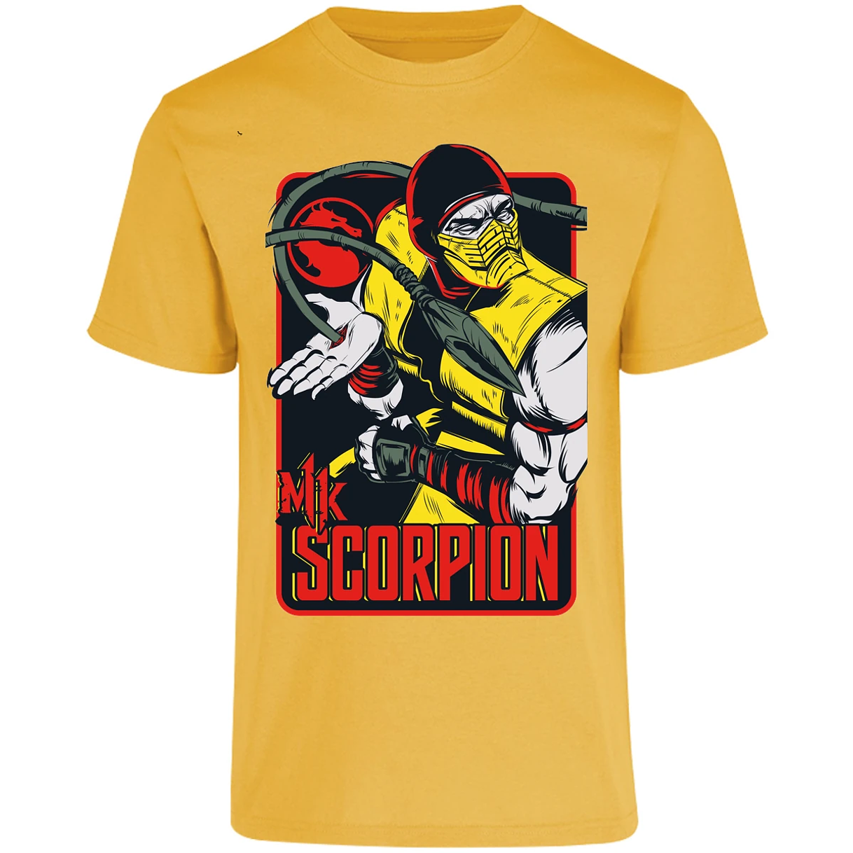 Playera Mortal Kombat Scorpion Retro Mortal Kombat para Adulto 11