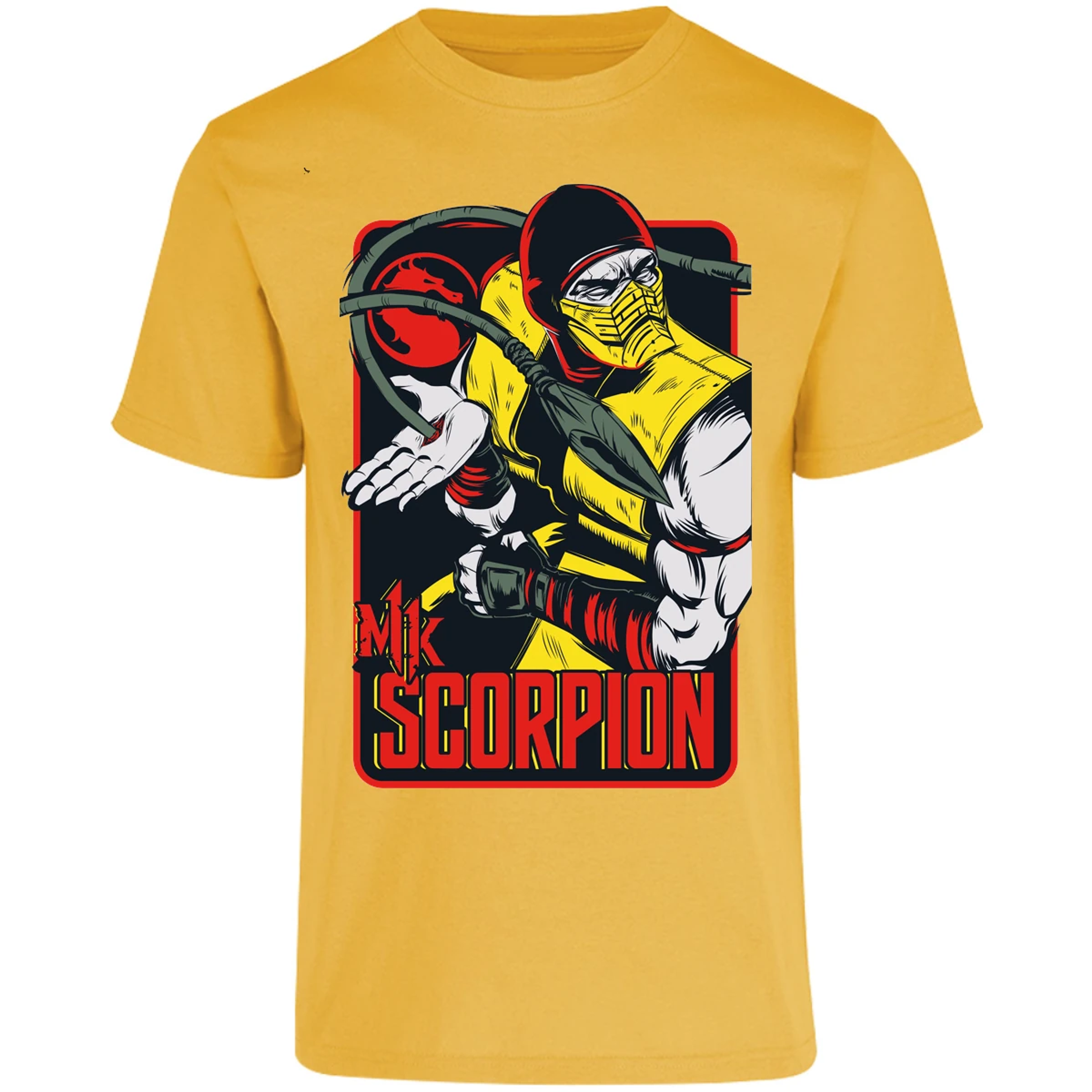 Playera Mortal Kombat Scorpion Retro Mortal Kombat para Adulto 11