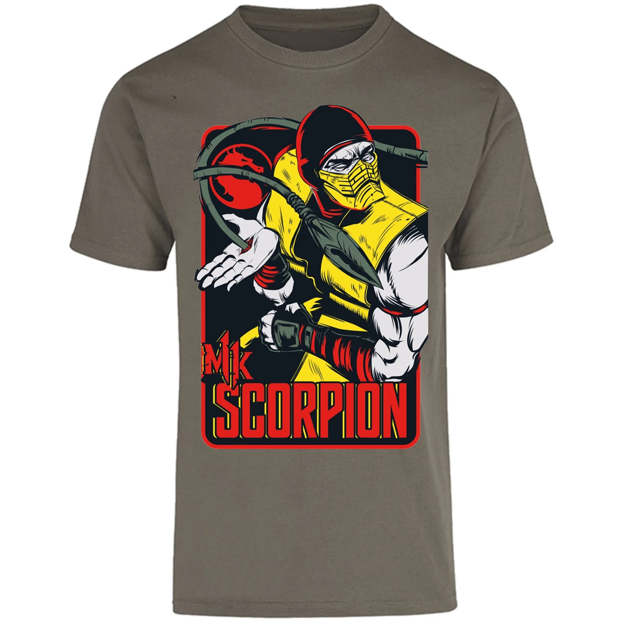 Playera Mortal Kombat Scorpion Retro Mortal Kombat para Adulto 18