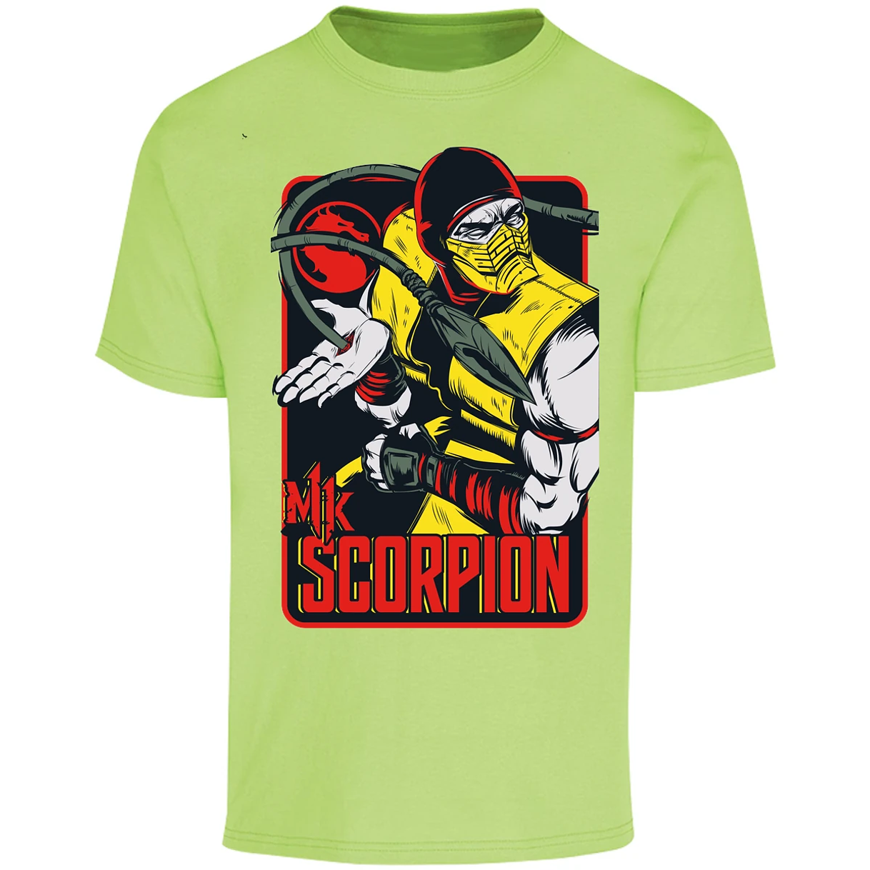 Playera Mortal Kombat Scorpion Retro Mortal Kombat para Adulto 21