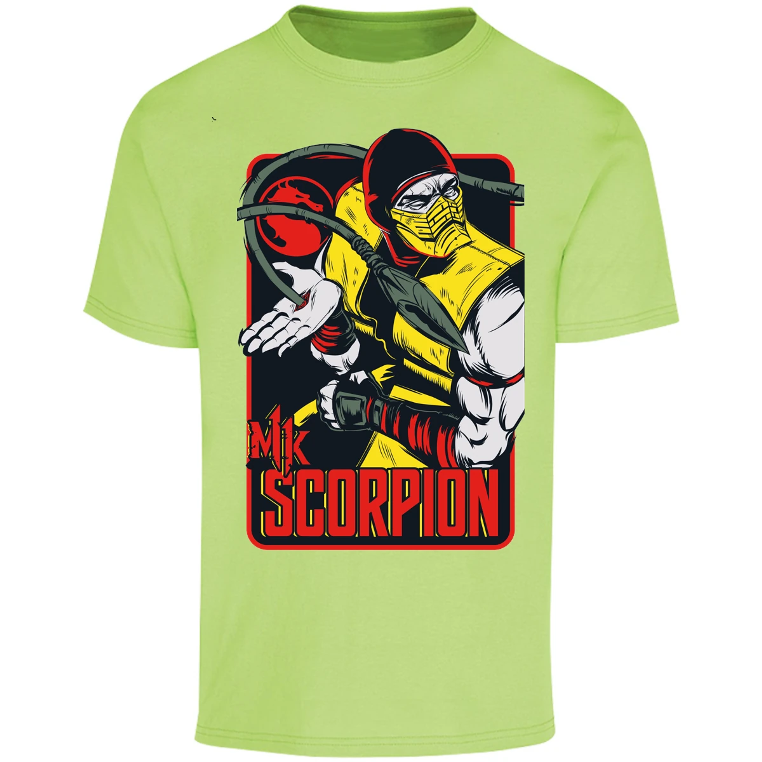 Playera Mortal Kombat Scorpion Retro Mortal Kombat para Adulto 21