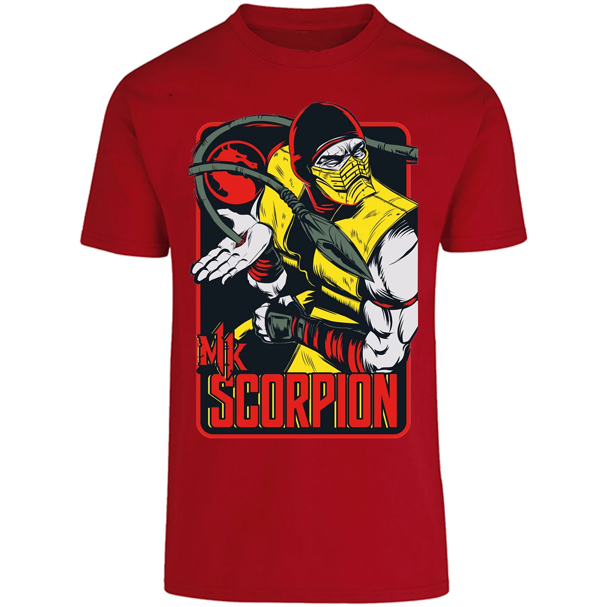 Playera Mortal Kombat Scorpion Retro Mortal Kombat para Adulto 22