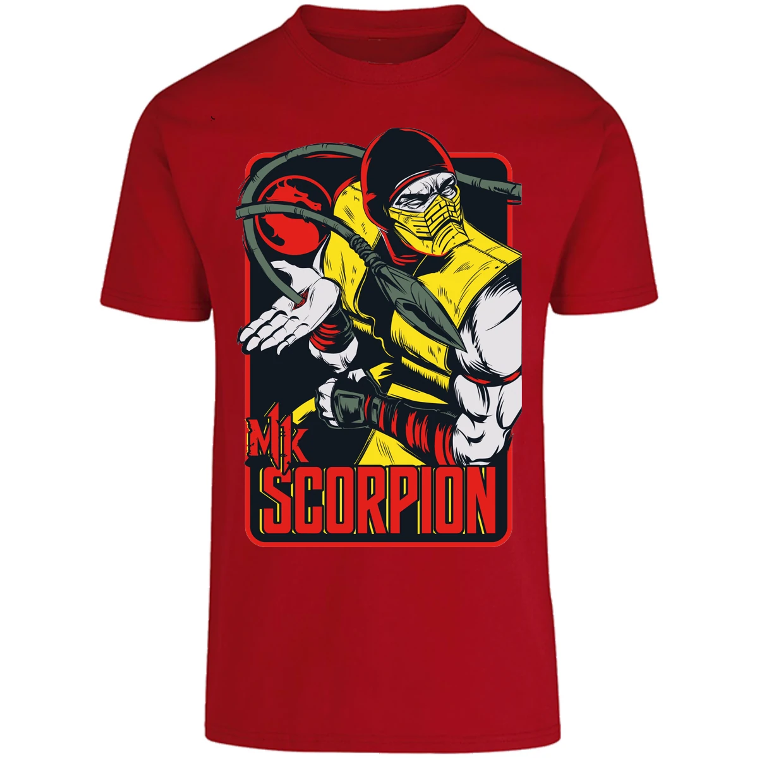 Playera Mortal Kombat Scorpion Retro Mortal Kombat para Adulto 22