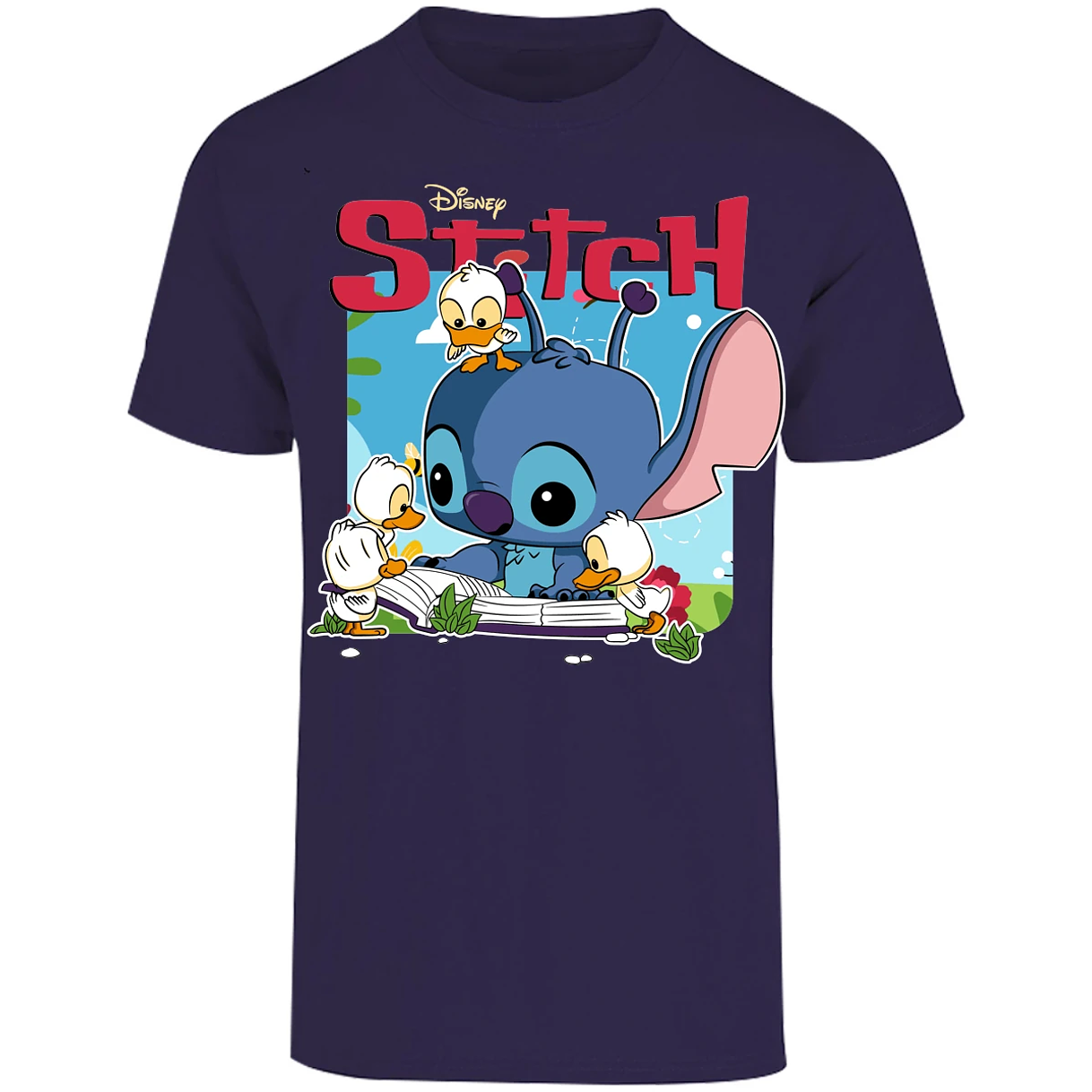 Playera Lilo Y Stitch Stitch Patitos Funko para Adulto 30
