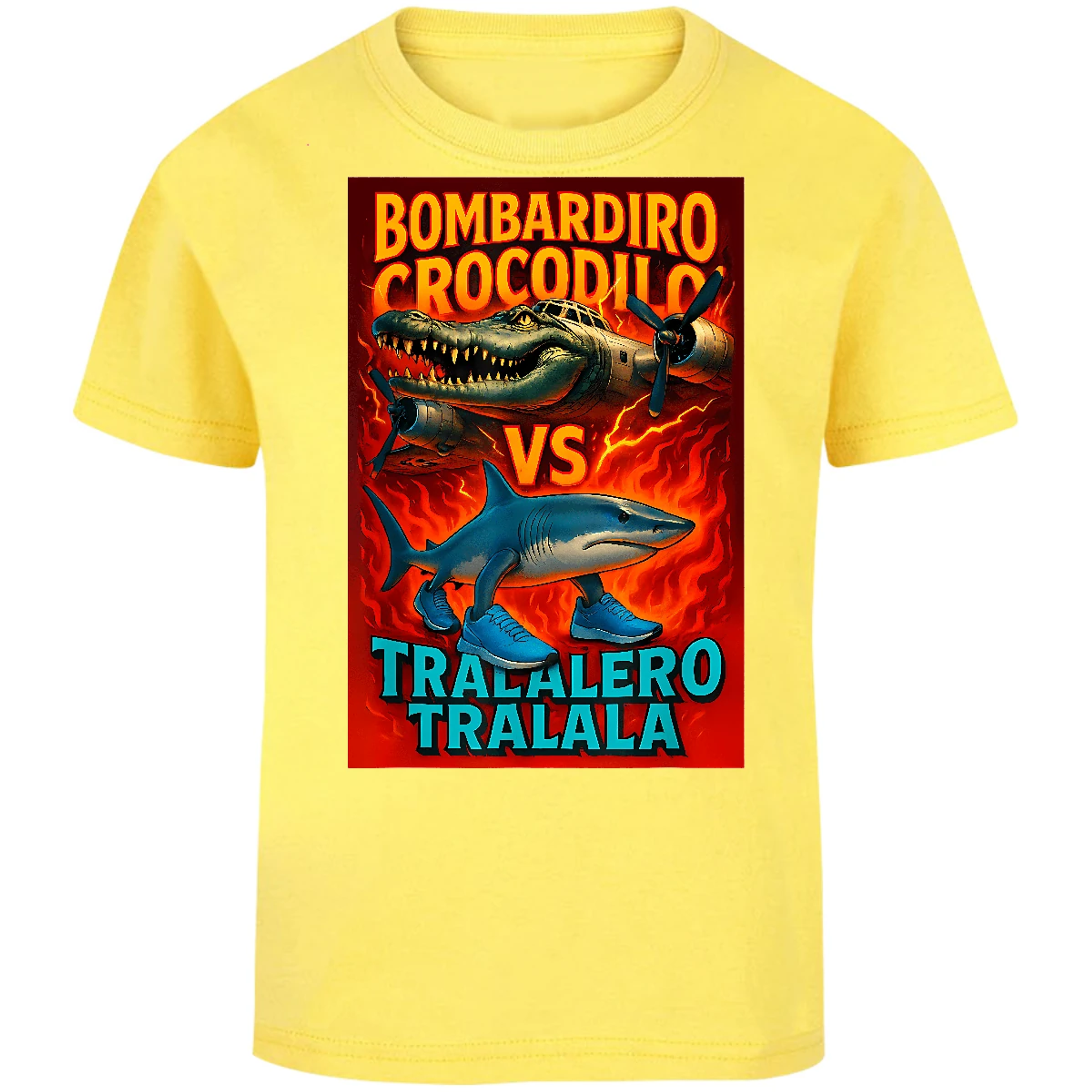 Playera Memes Bombardiro Crocodilo para Niño 2