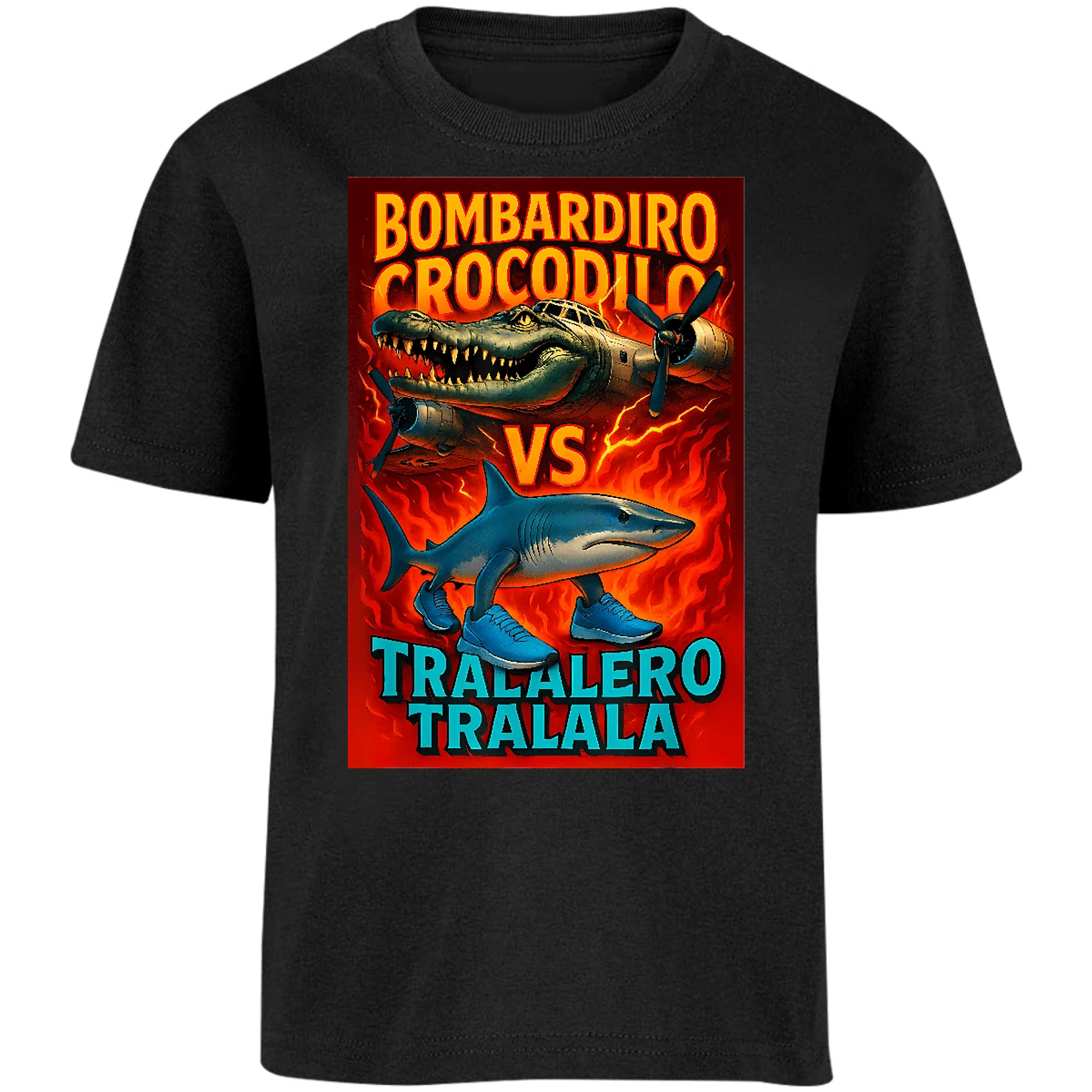 Playera Memes Bombardiro Crocodilo para Niño 5