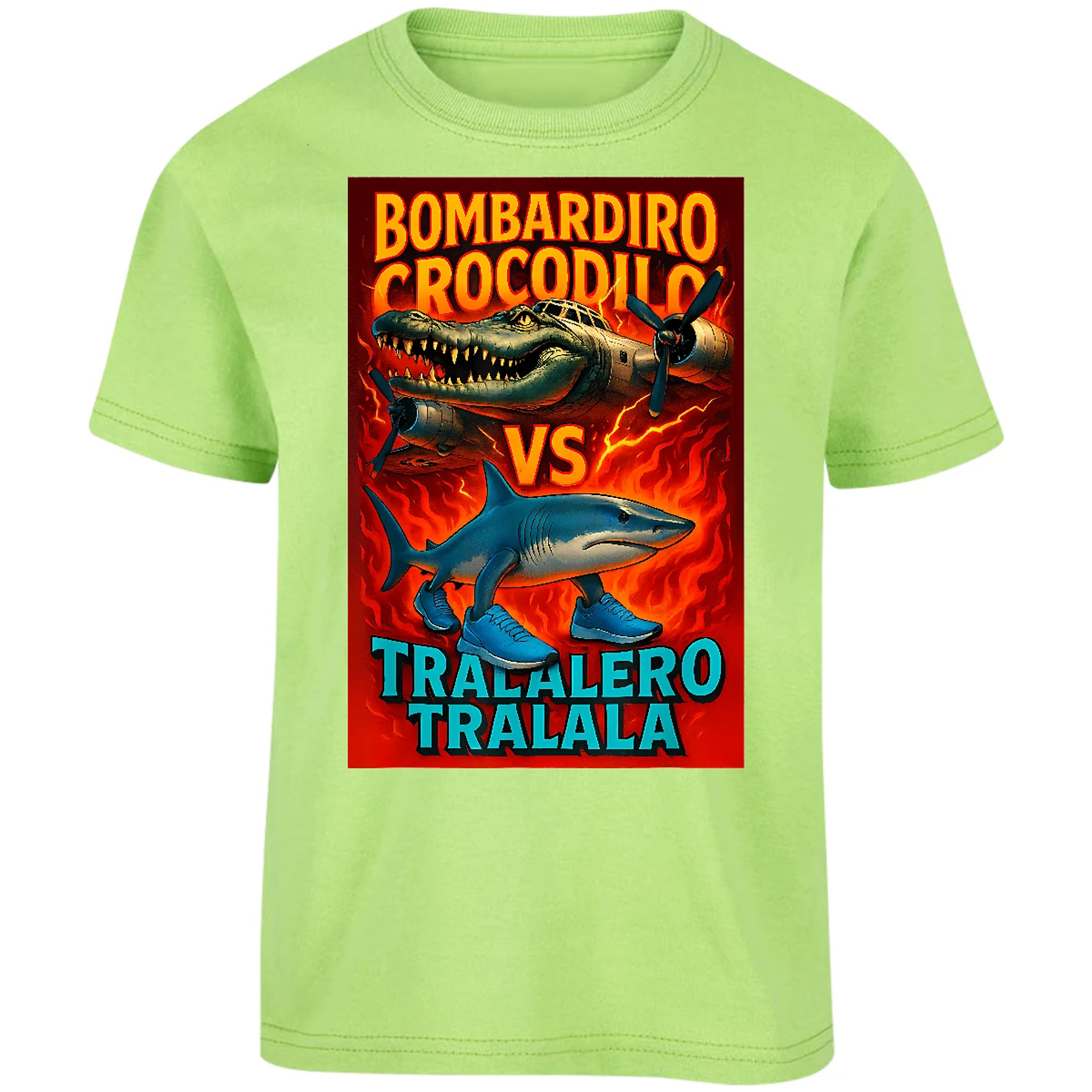 Playera Memes Bombardiro Crocodilo para Niño 9