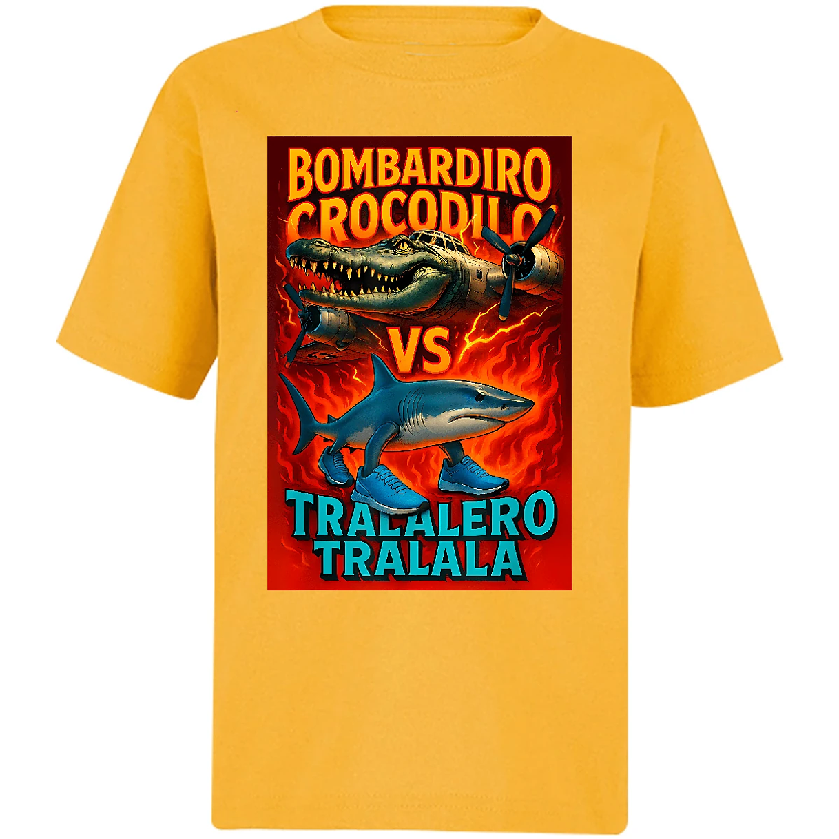 Playera Memes Bombardiro Crocodilo para Niño 10